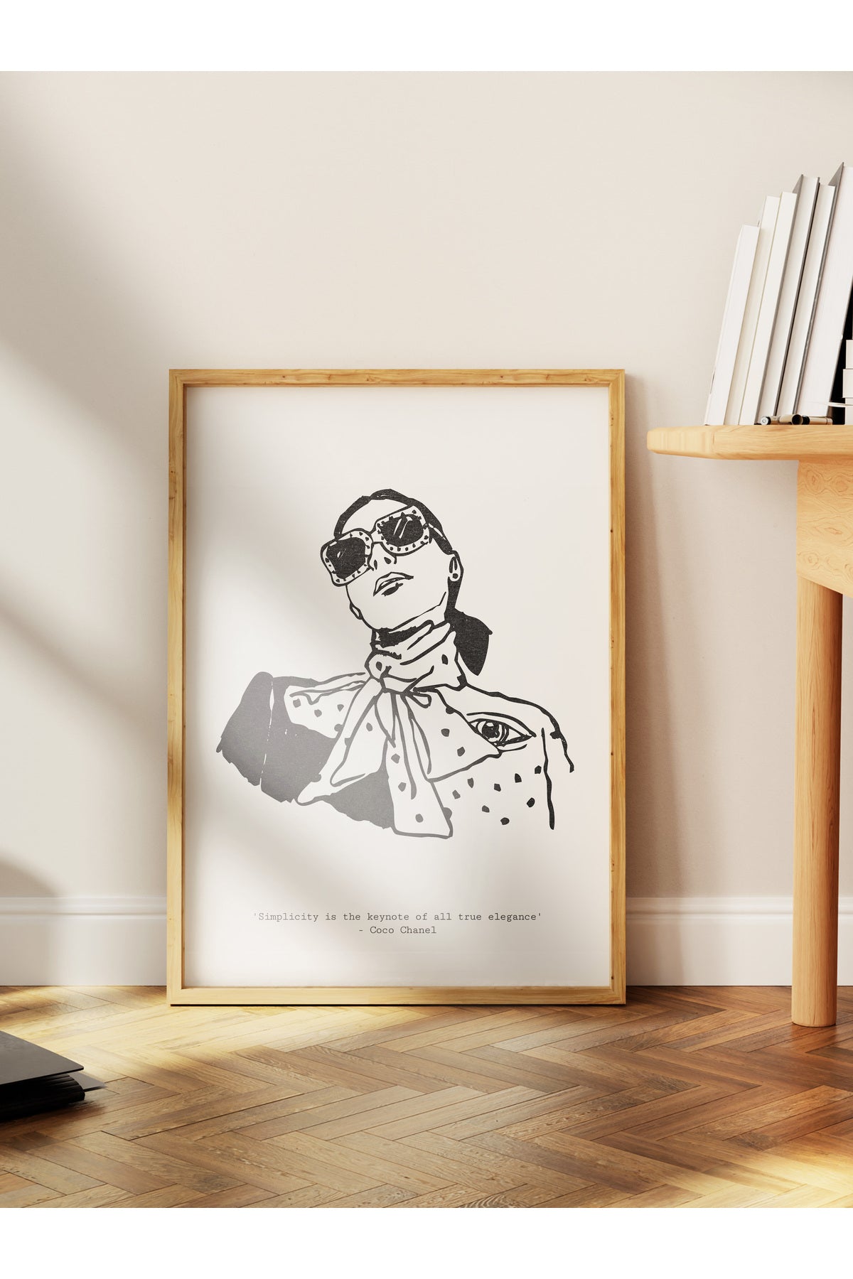 Soft Boho Çerçevesiz Duvar Posteri, İskandinav Temalı Poster - Salon, Mutfak ve Yatak Odası Dekoru