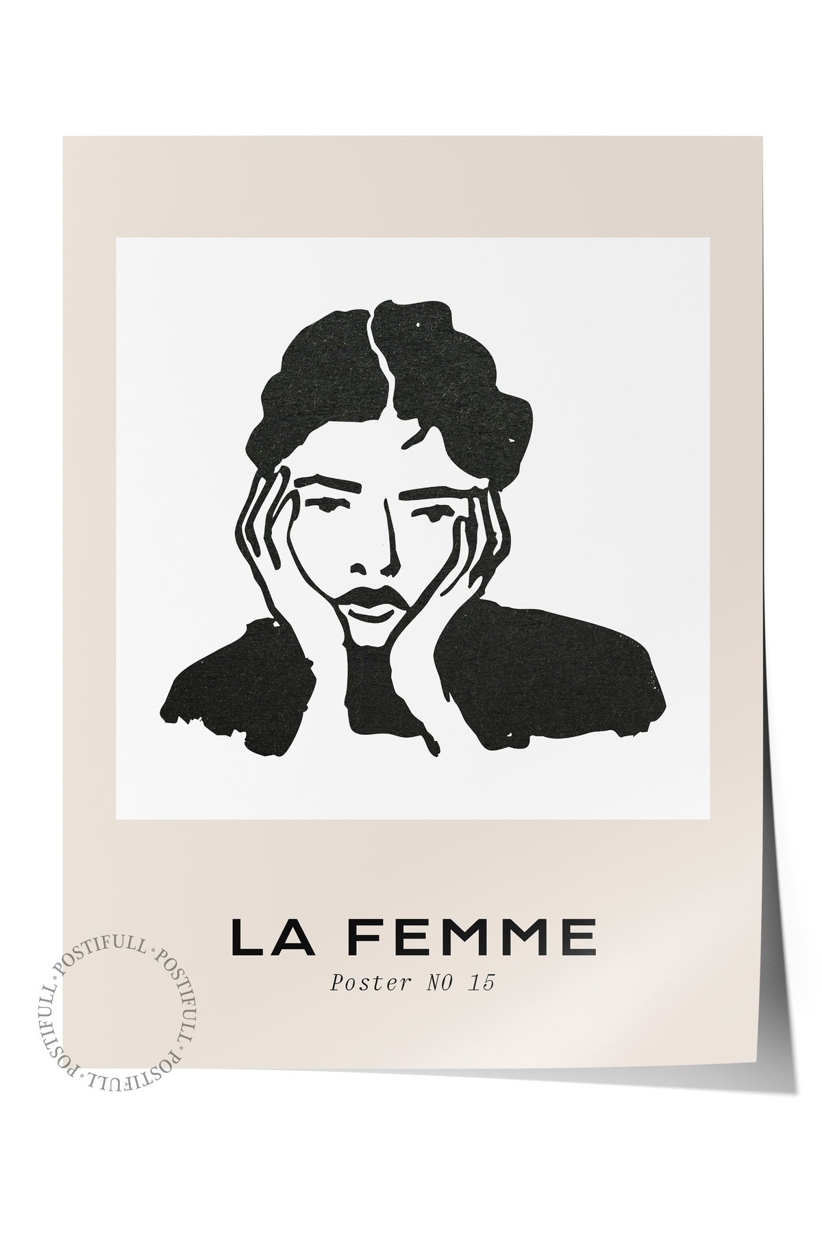 Soft Boho Çerçevesiz Duvar Posteri, İskandinav Temalı Poster - Salon, Mutfak ve Yatak Odası Dekoru