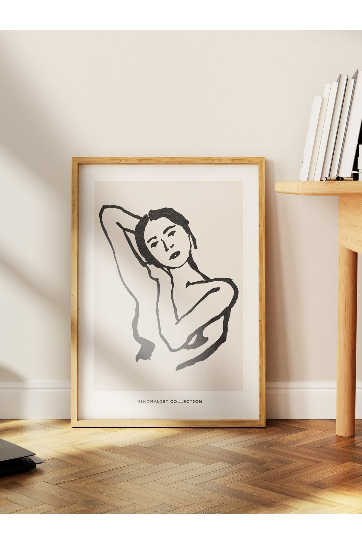 Soft Boho Çerçevesiz Duvar Posteri, İskandinav Temalı Poster - Salon, Mutfak ve Yatak Odası Dekoru
