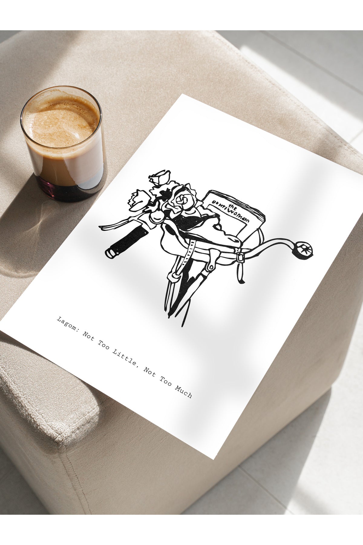 Soft Boho Çerçevesiz Duvar Posteri, İskandinav Temalı Poster - Salon, Mutfak ve Yatak Odası Dekoru