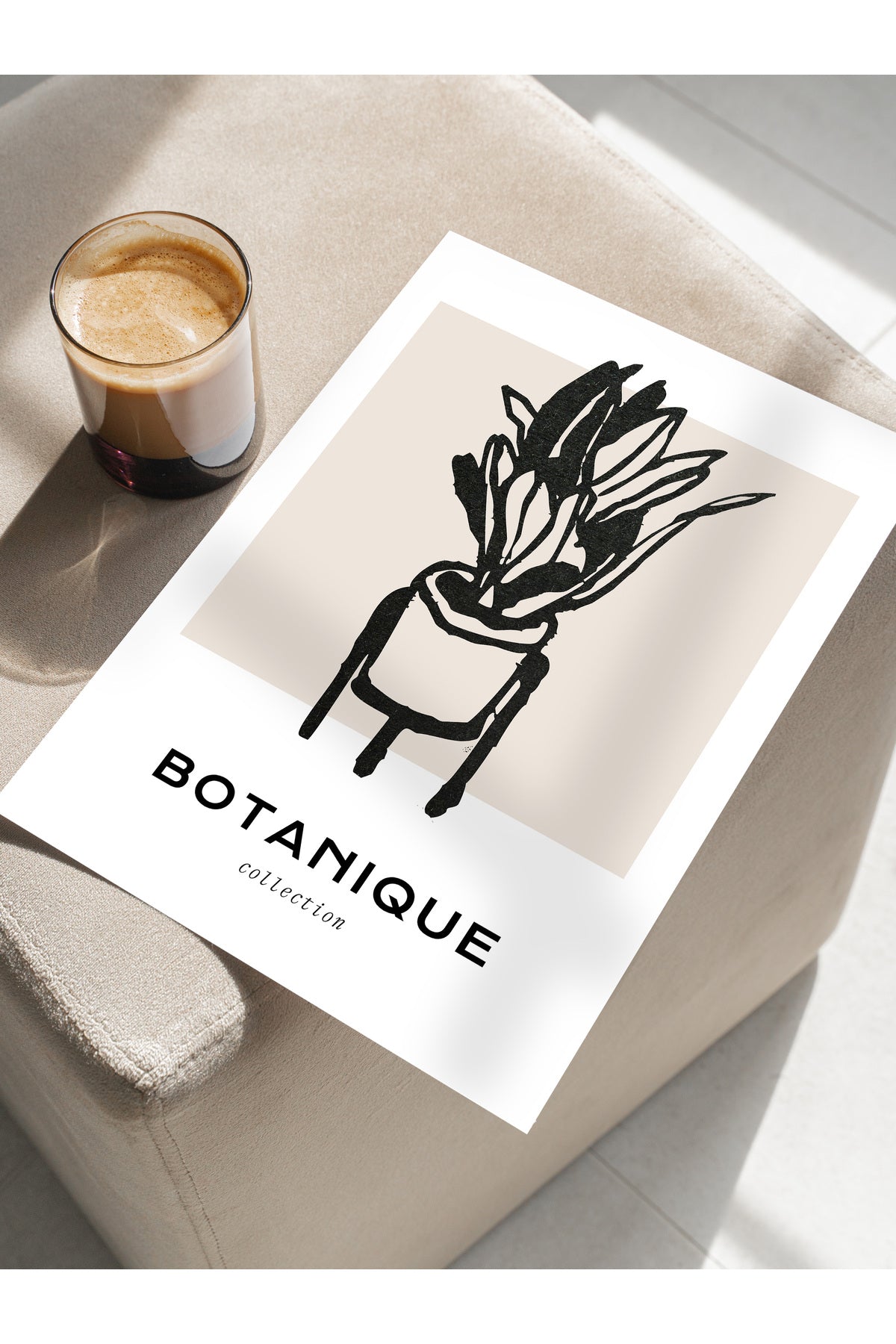Soft Boho Çerçevesiz Duvar Posteri, İskandinav Temalı Poster - Salon, Mutfak ve Yatak Odası Dekoru