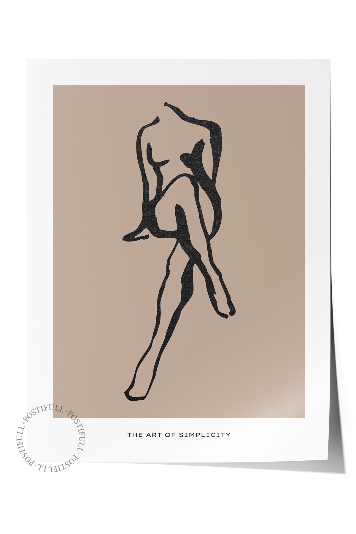 Soft Boho Çerçevesiz Duvar Posteri, İskandinav Temalı Poster - Salon, Mutfak ve Yatak Odası Dekoru