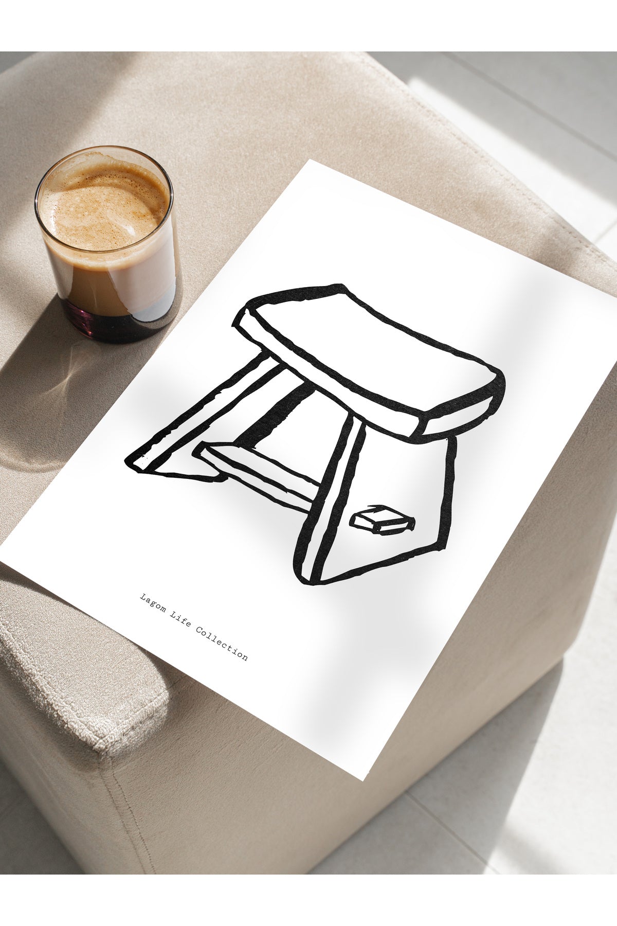 Soft Boho Çerçevesiz Duvar Posteri, İskandinav Temalı Poster - Salon, Mutfak ve Yatak Odası Dekoru