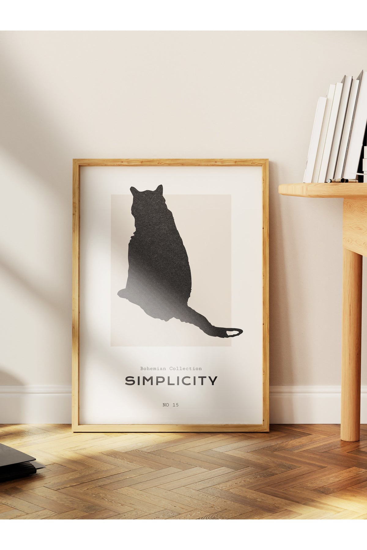 Soft Boho Çerçevesiz Duvar Posteri, İskandinav Temalı Poster - Salon, Mutfak ve Yatak Odası Dekoru