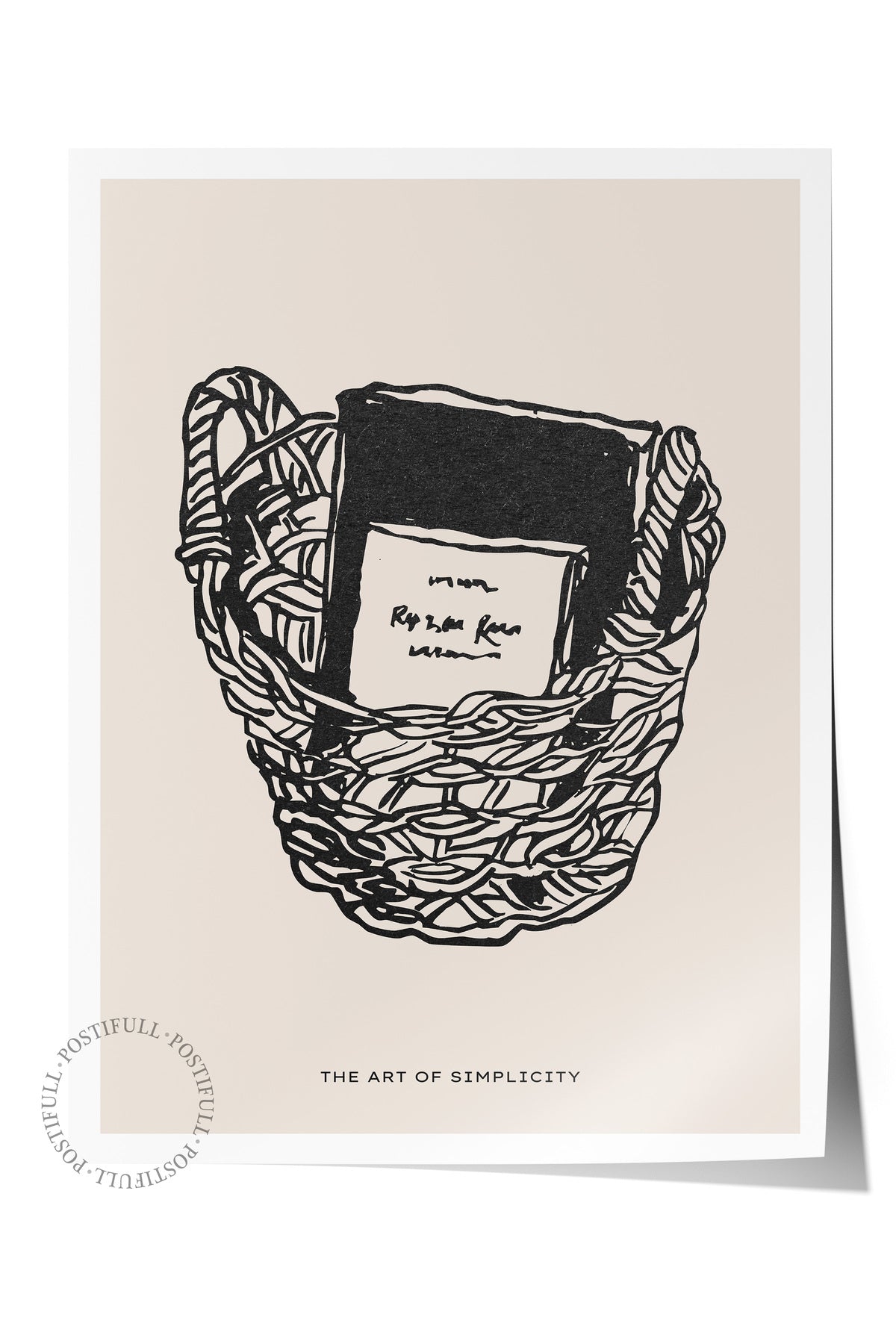 Soft Boho Çerçevesiz Duvar Posteri, İskandinav Temalı Poster - Salon, Mutfak ve Yatak Odası Dekoru