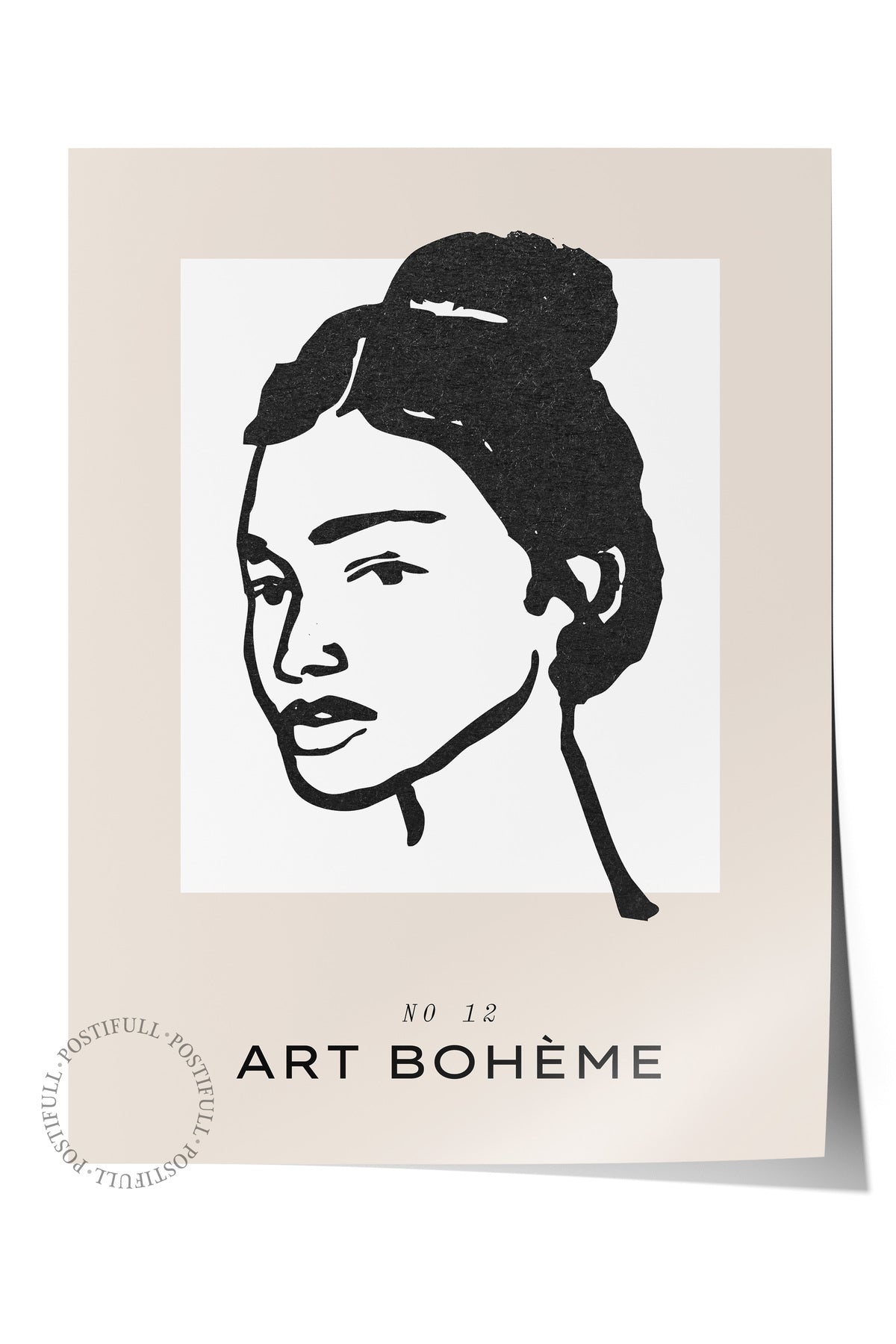 Soft Boho Çerçevesiz Duvar Posteri, İskandinav Temalı Poster - Salon, Mutfak ve Yatak Odası Dekoru