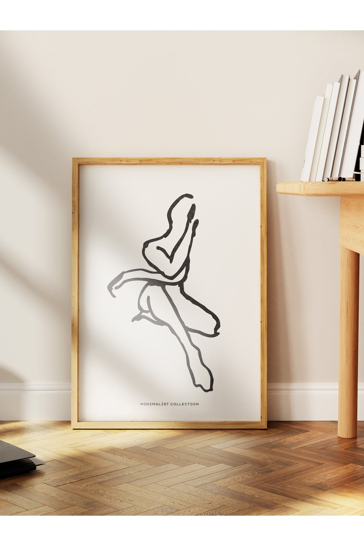 Soft Boho Çerçevesiz Duvar Posteri, İskandinav Temalı Poster - Salon, Mutfak ve Yatak Odası Dekoru