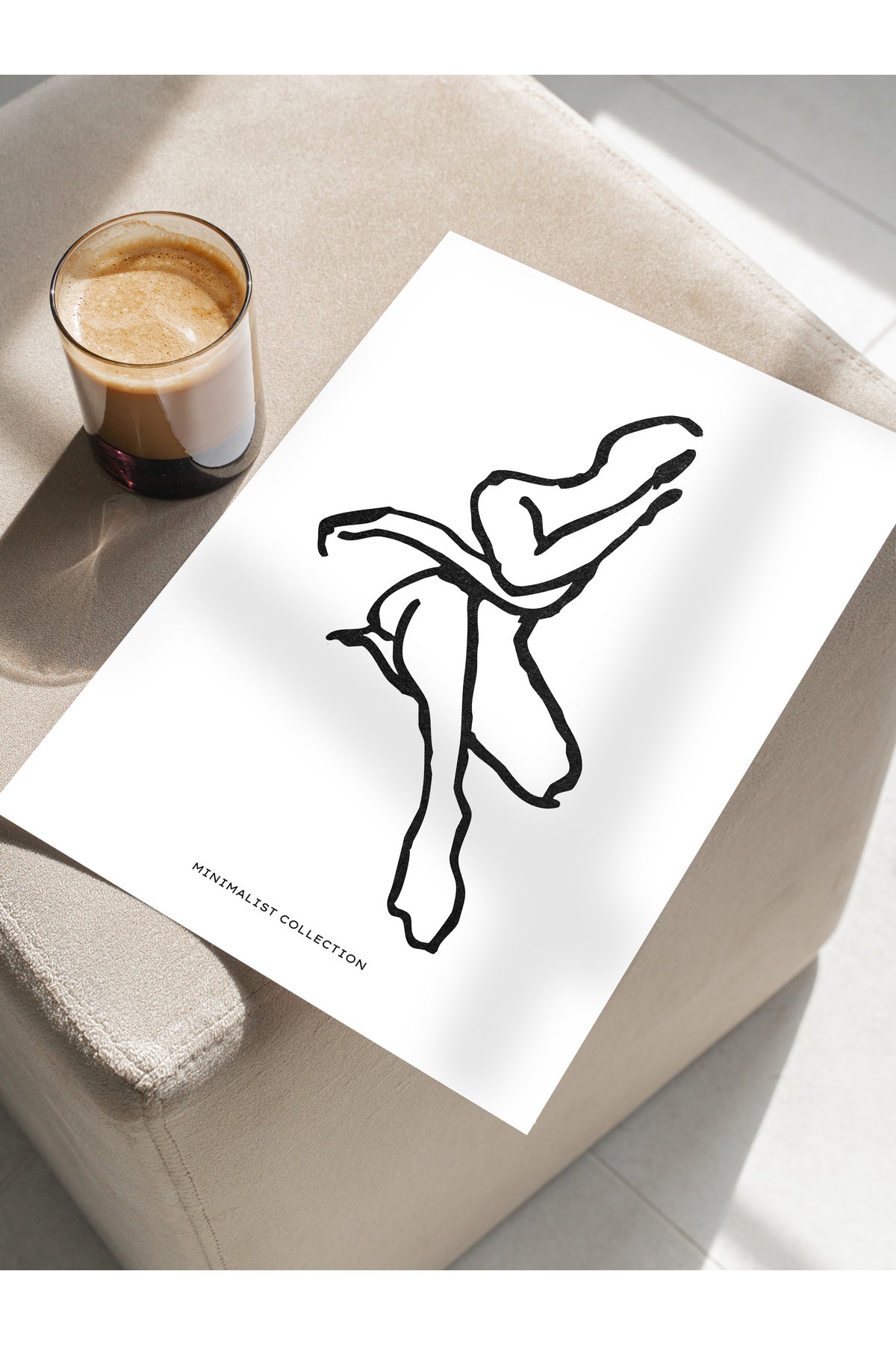 Soft Boho Çerçevesiz Duvar Posteri, İskandinav Temalı Poster - Salon, Mutfak ve Yatak Odası Dekoru