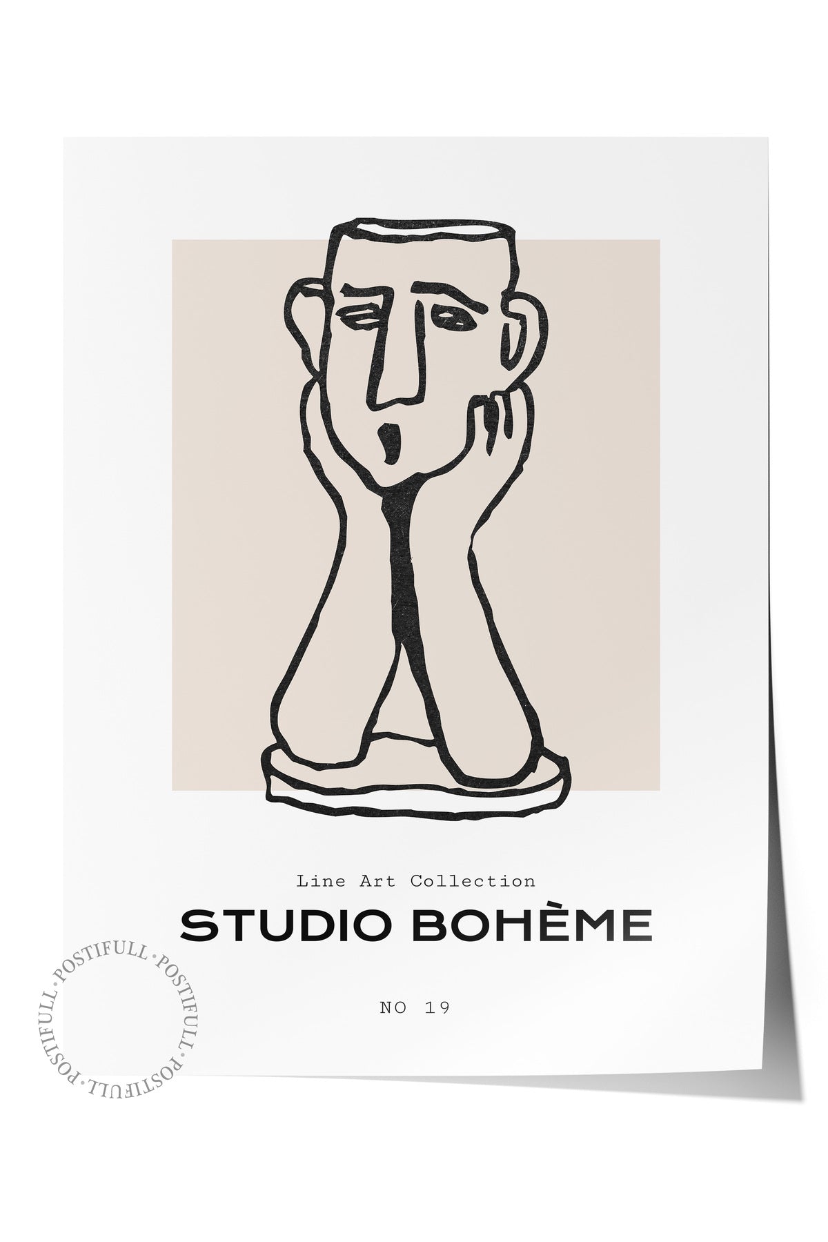 Soft Boho Çerçevesiz Duvar Posteri, İskandinav Temalı Poster - Salon, Mutfak ve Yatak Odası Dekoru