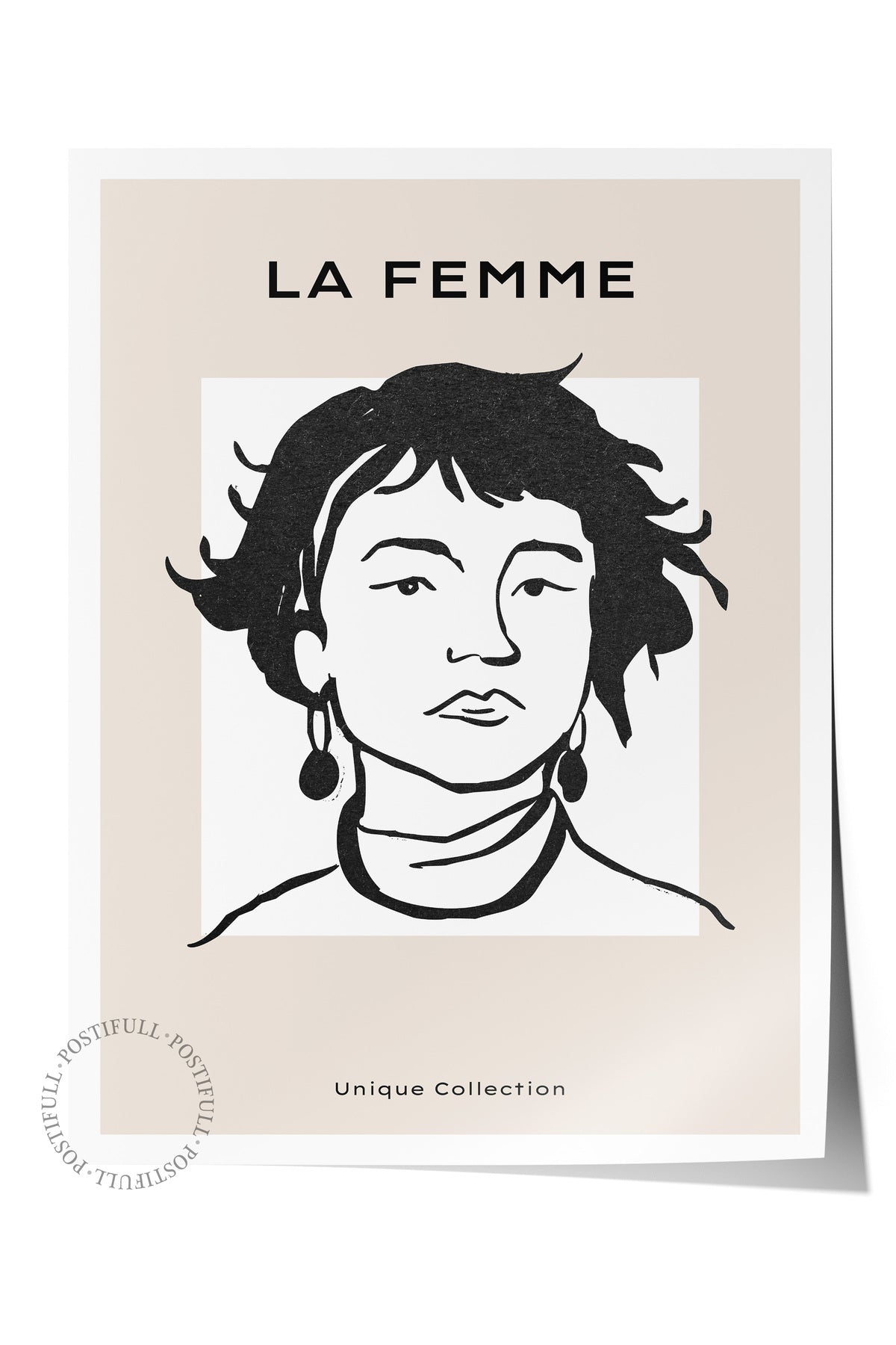 Soft Boho Çerçevesiz Duvar Posteri, İskandinav Temalı Poster - Salon, Mutfak ve Yatak Odası Dekoru