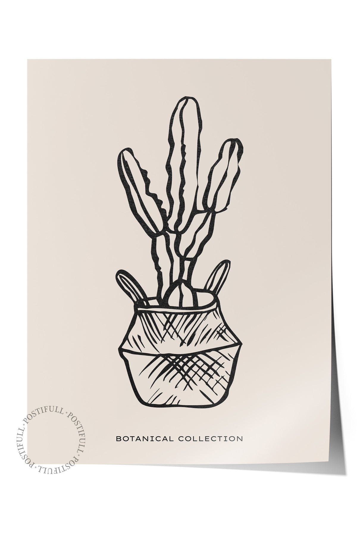 Soft Boho Çerçevesiz Duvar Posteri, İskandinav Temalı Poster - Salon, Mutfak ve Yatak Odası Dekoru