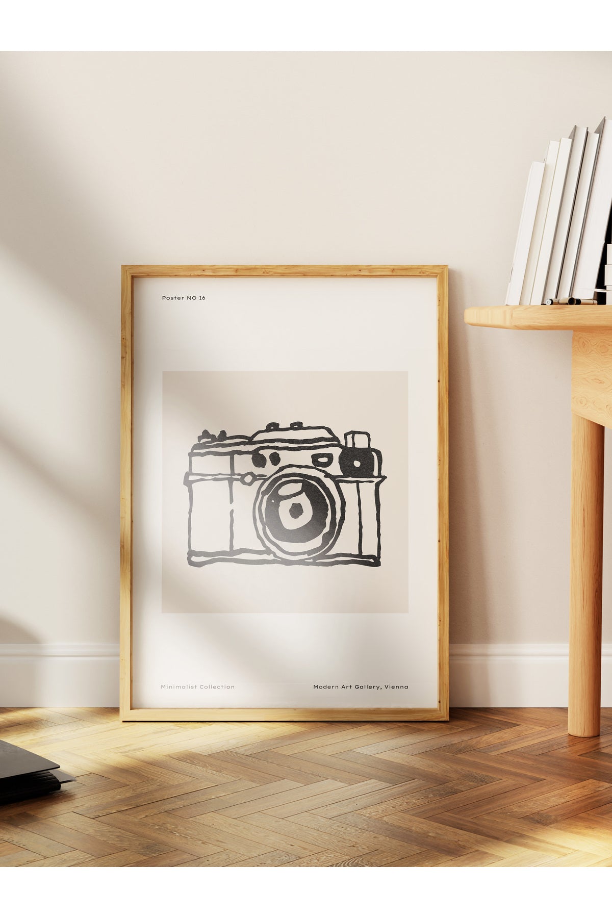 Soft Boho Çerçevesiz Duvar Posteri, İskandinav Temalı Poster - Salon, Mutfak ve Yatak Odası Dekoru