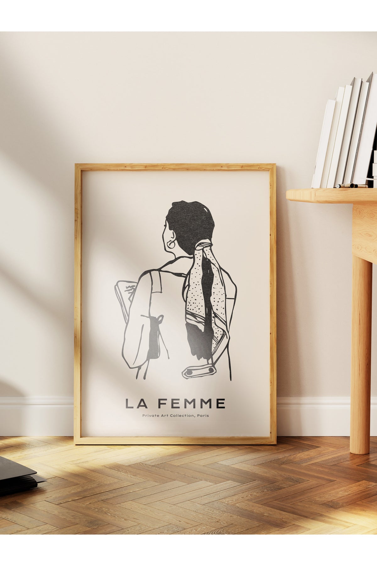 Soft Boho Çerçevesiz Duvar Posteri, İskandinav Temalı Poster - Salon, Mutfak ve Yatak Odası Dekoru