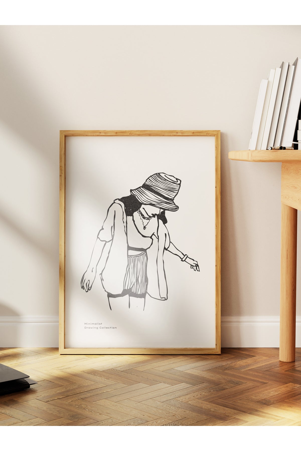 Soft Boho Çerçevesiz Duvar Posteri, İskandinav Temalı Poster - Salon, Mutfak ve Yatak Odası Dekoru