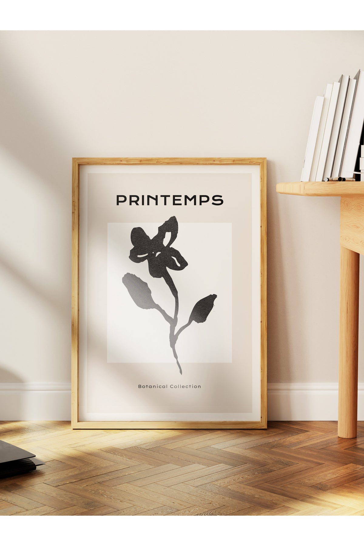 Soft Boho Çerçevesiz Duvar Posteri, İskandinav Temalı Poster - Salon, Mutfak ve Yatak Odası Dekoru