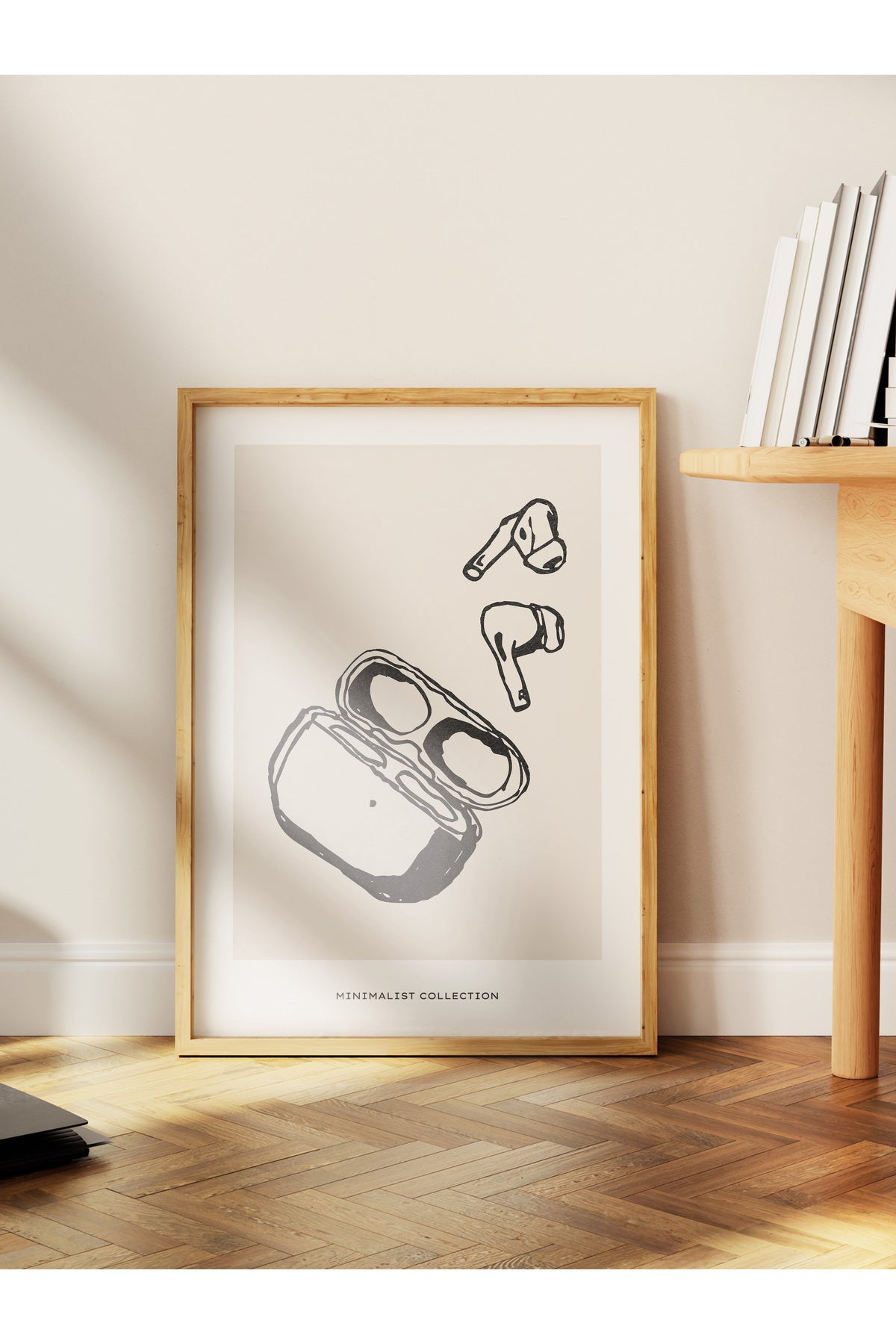 Soft Boho Çerçevesiz Duvar Posteri, İskandinav Temalı Poster - Salon, Mutfak ve Yatak Odası Dekoru