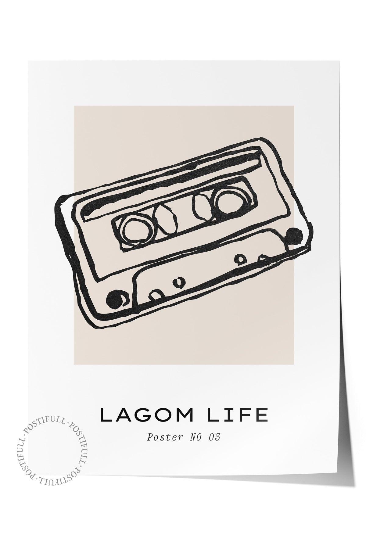 Soft Boho Çerçevesiz Duvar Posteri, İskandinav Temalı Poster - Salon, Mutfak ve Yatak Odası Dekoru