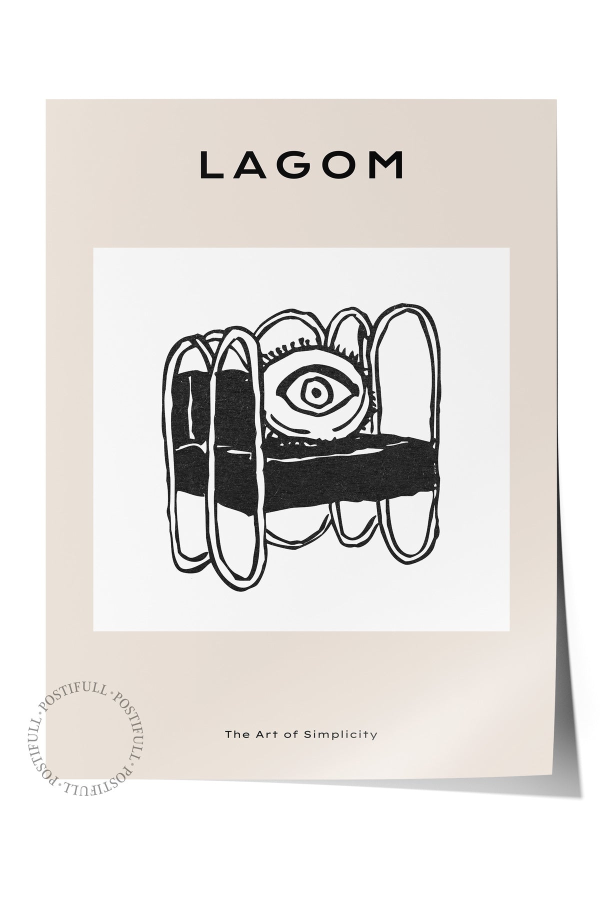 Soft Boho Çerçevesiz Duvar Posteri, İskandinav Temalı Poster - Salon, Mutfak ve Yatak Odası Dekoru