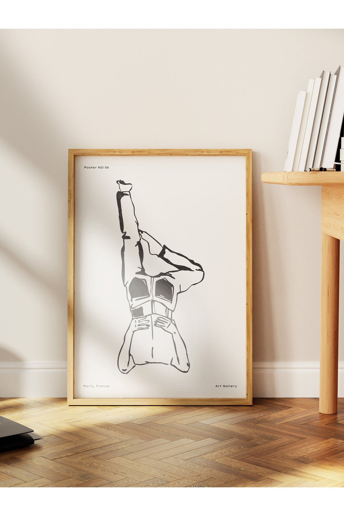 Soft Boho Çerçevesiz Duvar Posteri, İskandinav Temalı Poster - Salon, Mutfak ve Yatak Odası Dekoru