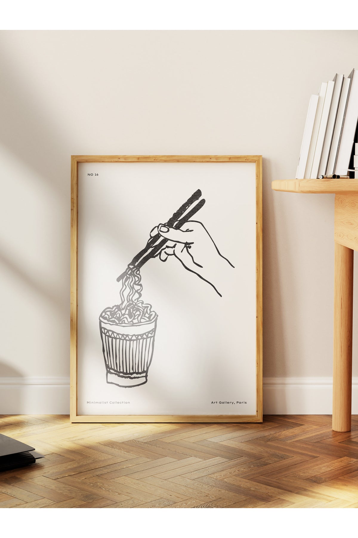 Soft Boho Çerçevesiz Duvar Posteri, İskandinav Temalı Poster - Salon, Mutfak ve Yatak Odası Dekoru