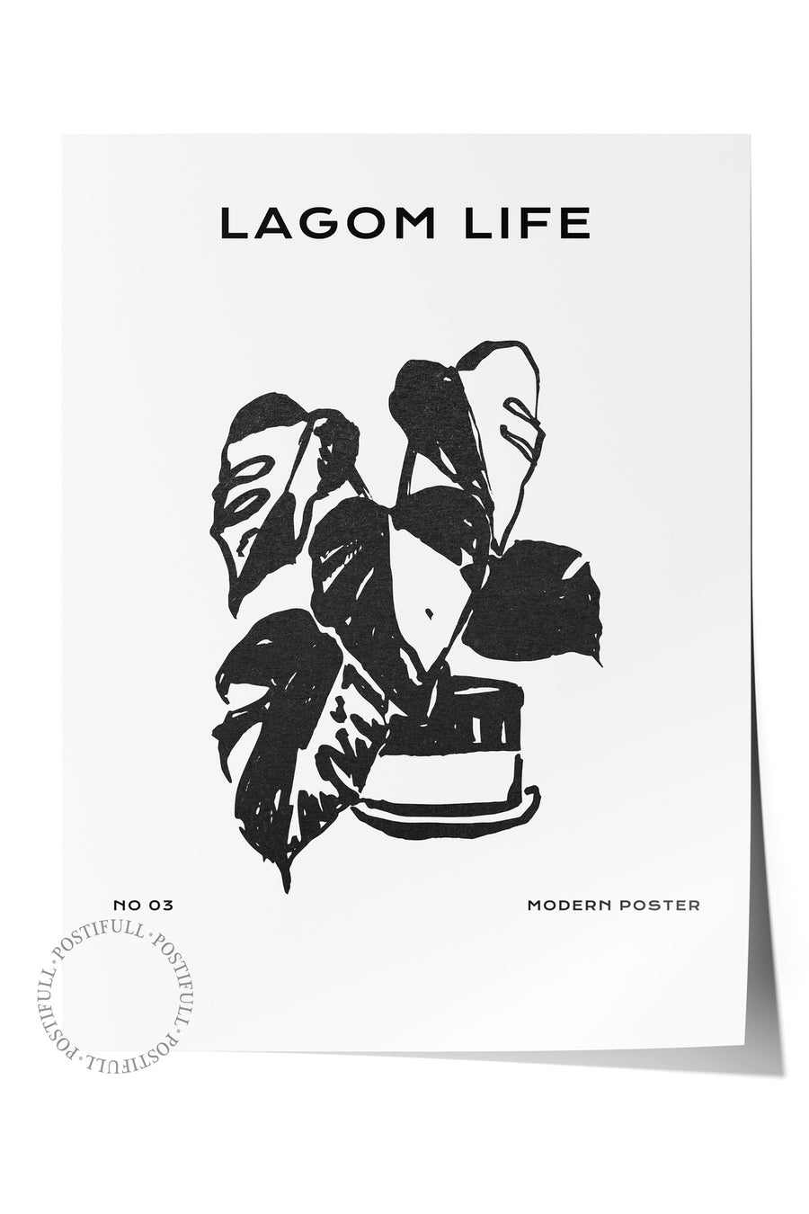 Farklı Tonlarda LAGOM LIFE Bohem & Boho Çerçevesiz Poster