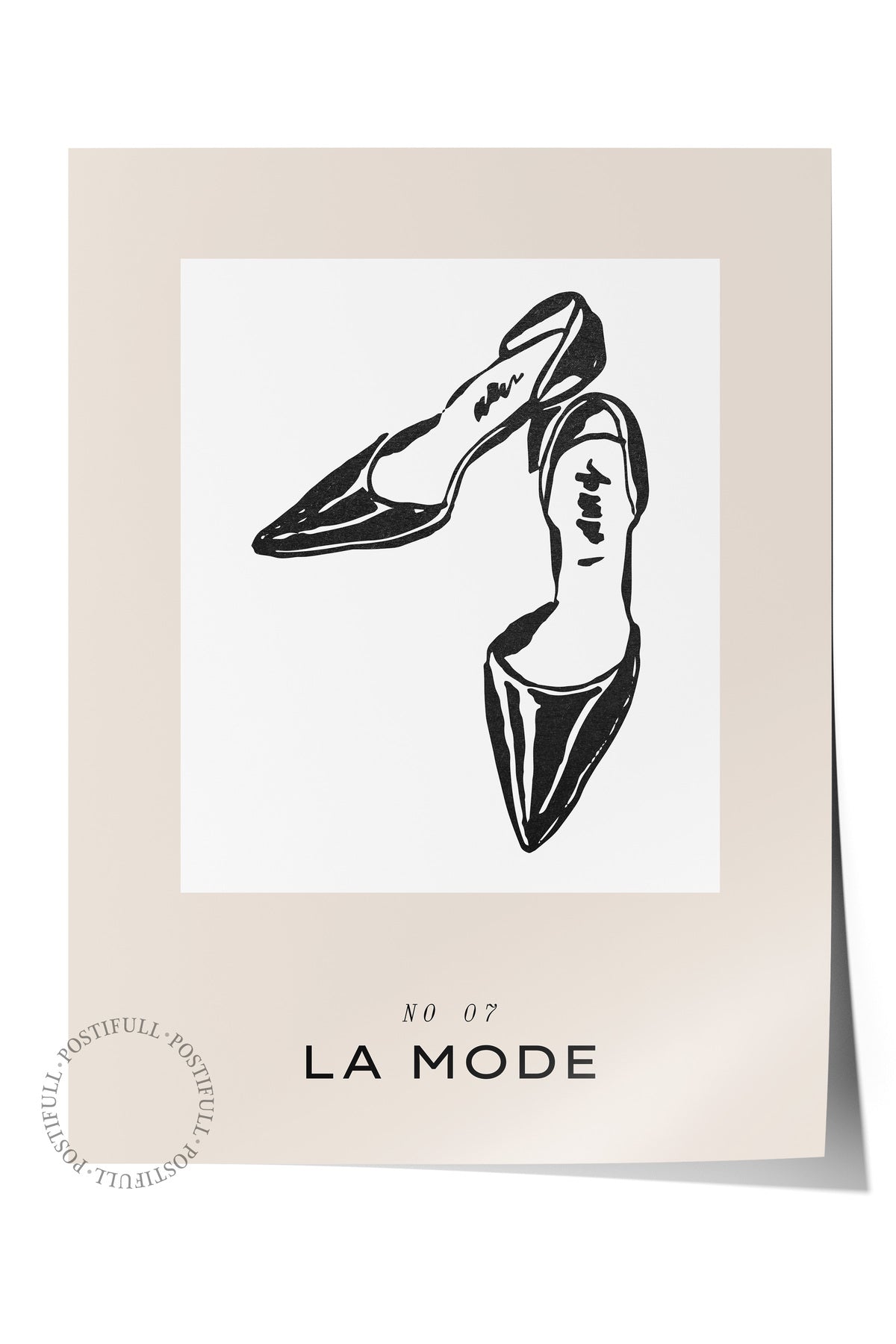 Soft Boho Çerçevesiz Duvar Posteri, İskandinav Temalı Poster - Salon, Mutfak ve Yatak Odası Dekoru