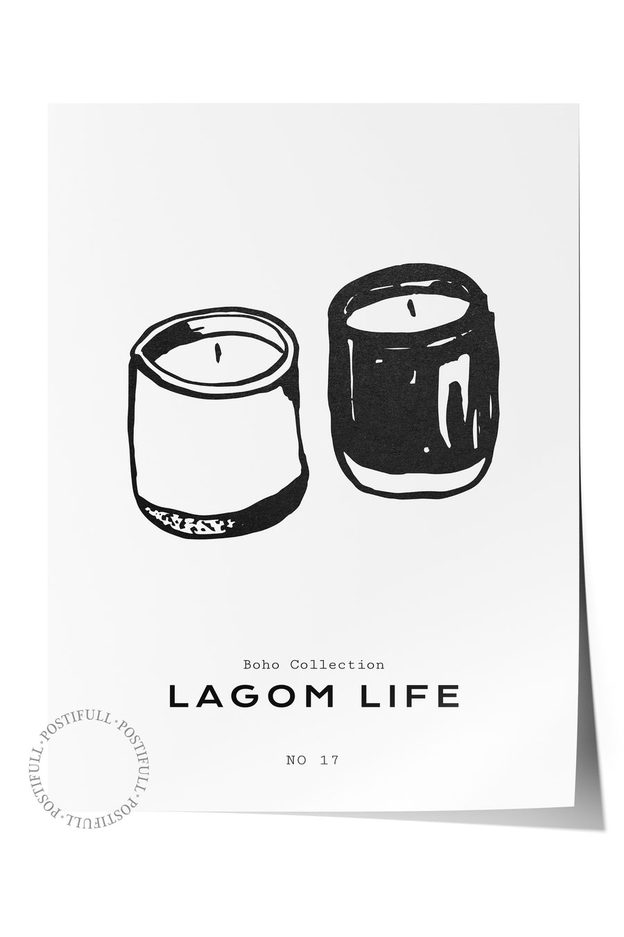 Farklı Tonlarda LAGOM LIFE Bohem & Boho Çerçevesiz Poster