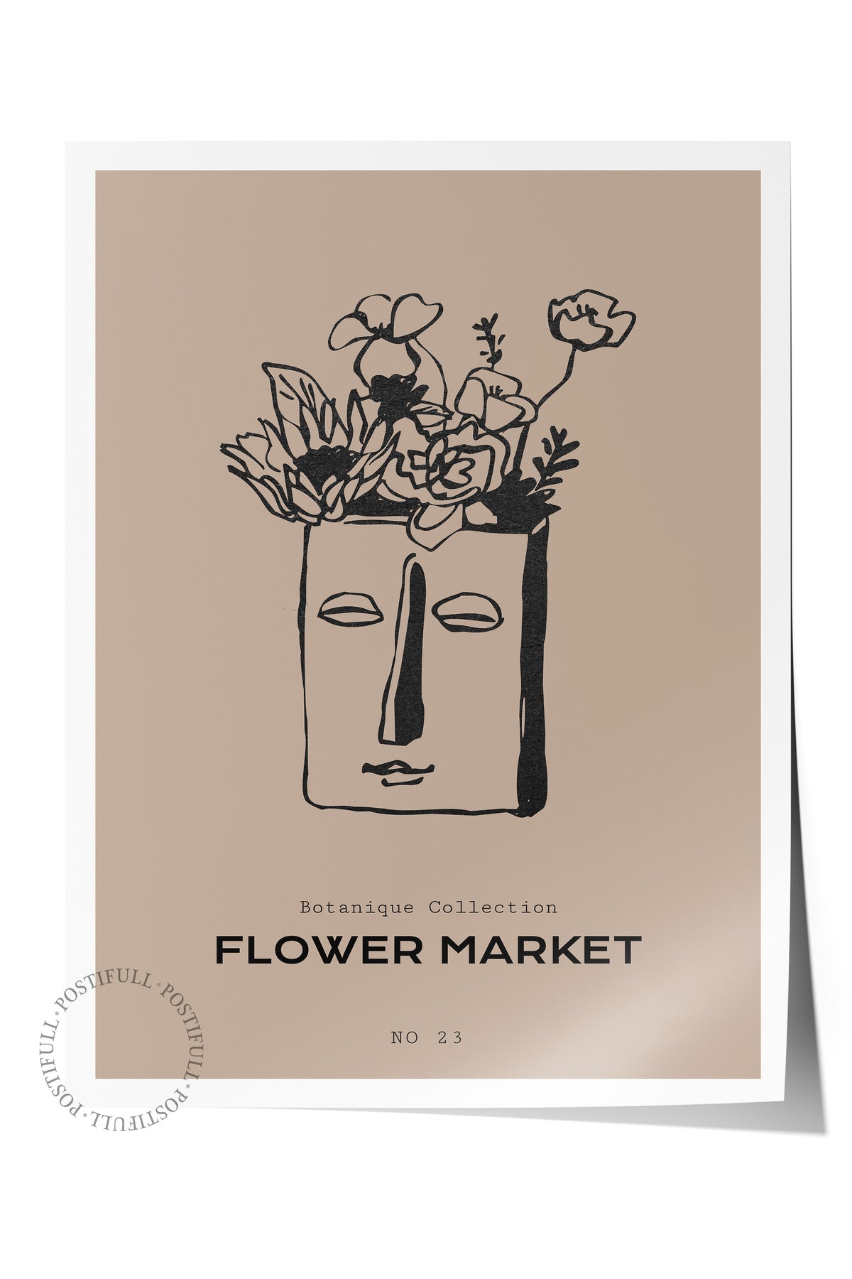 Soft Boho Çerçevesiz Duvar Posteri, İskandinav Temalı Poster - Salon, Mutfak ve Yatak Odası Dekoru