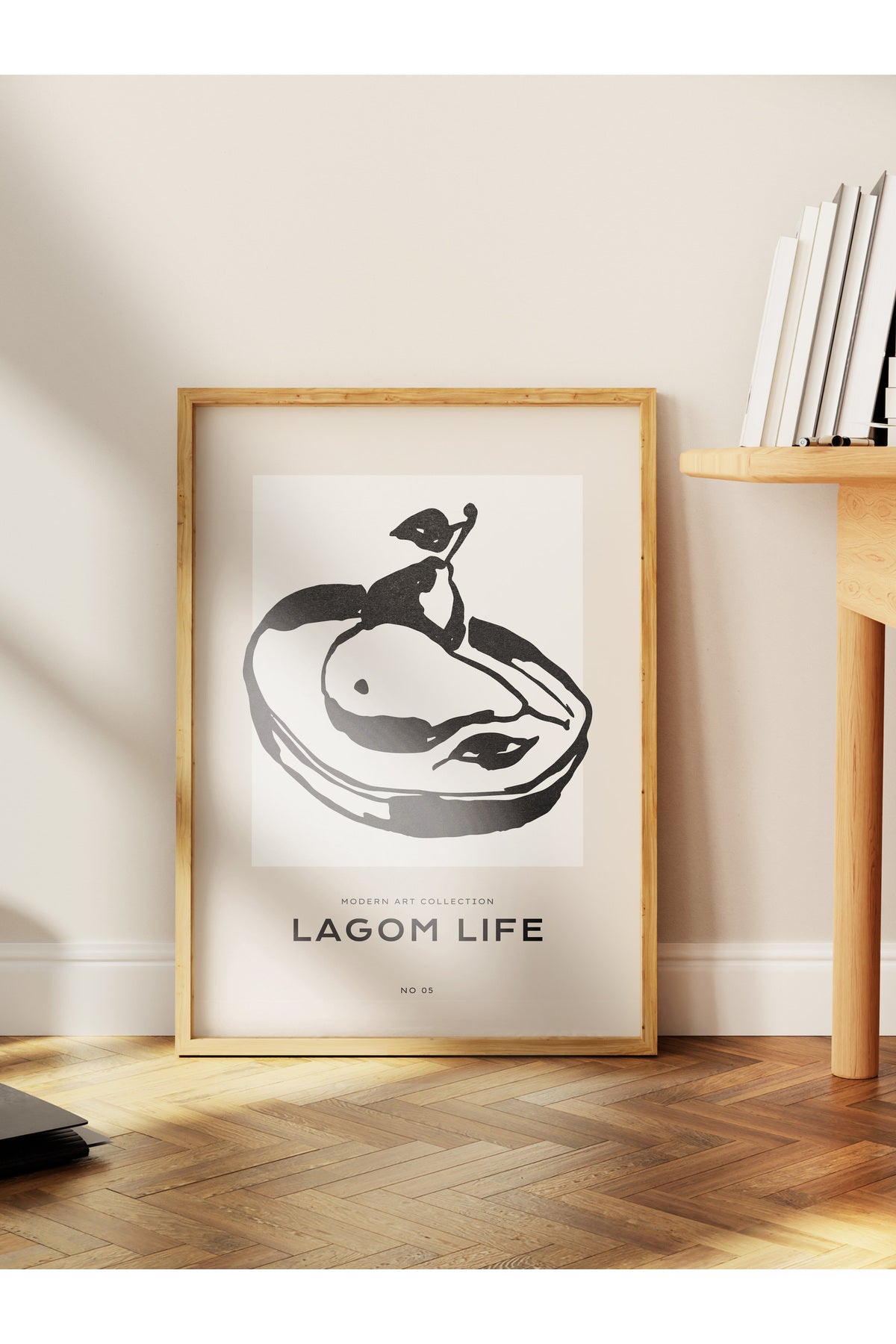 Soft Boho Çerçevesiz Duvar Posteri, İskandinav Temalı Poster - Salon, Mutfak ve Yatak Odası Dekoru