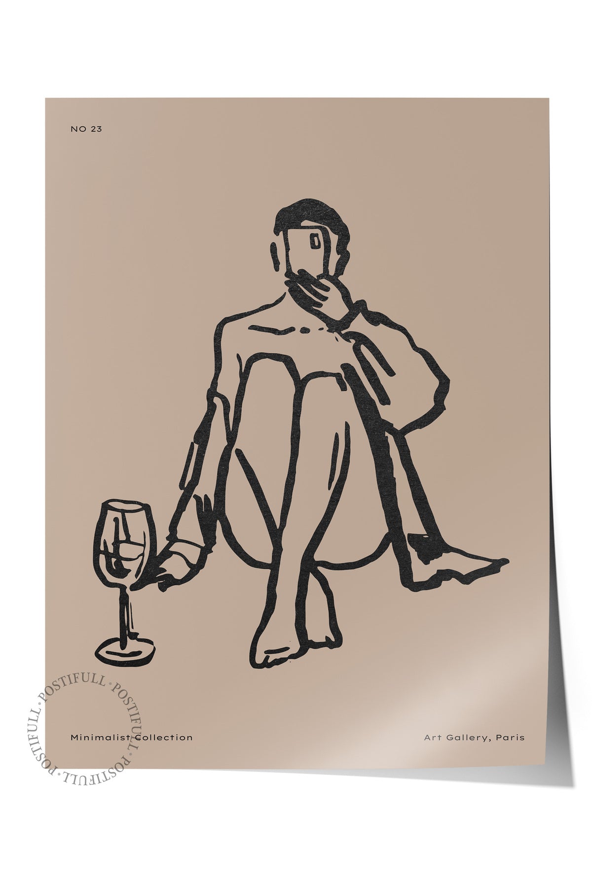 Soft Boho Çerçevesiz Duvar Posteri, İskandinav Temalı Poster - Salon, Mutfak ve Yatak Odası Dekoru