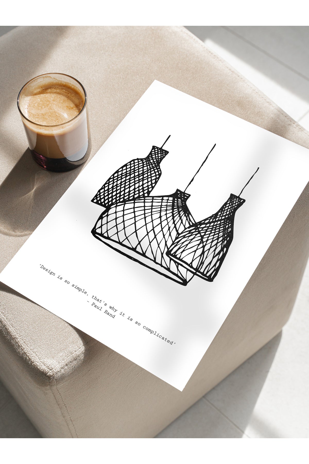 Soft Boho Çerçevesiz Duvar Posteri, İskandinav Temalı Poster - Salon, Mutfak ve Yatak Odası Dekoru