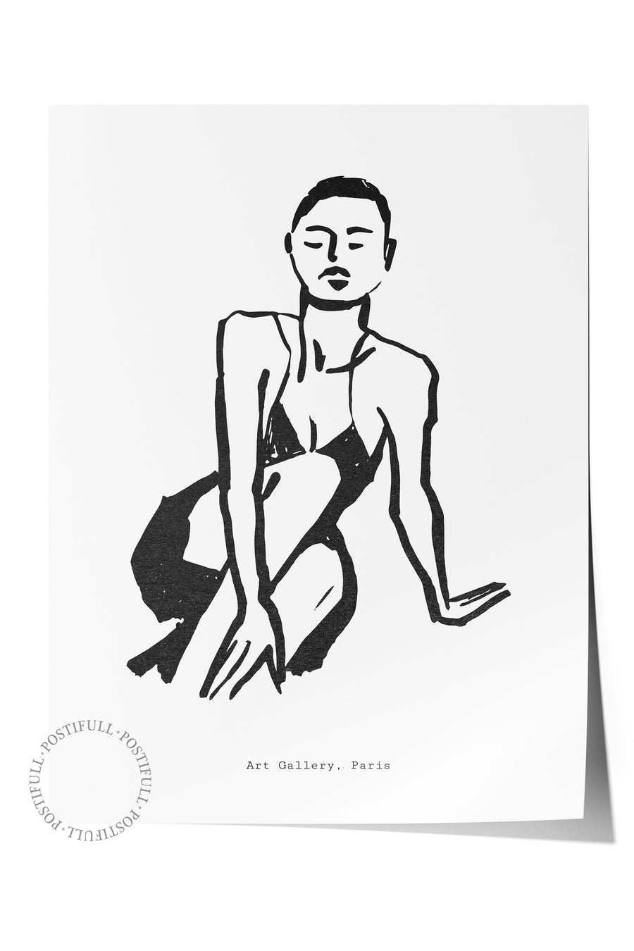 İnsan Figürü Çizimi Bohem & Boho Çerçevesiz Poster