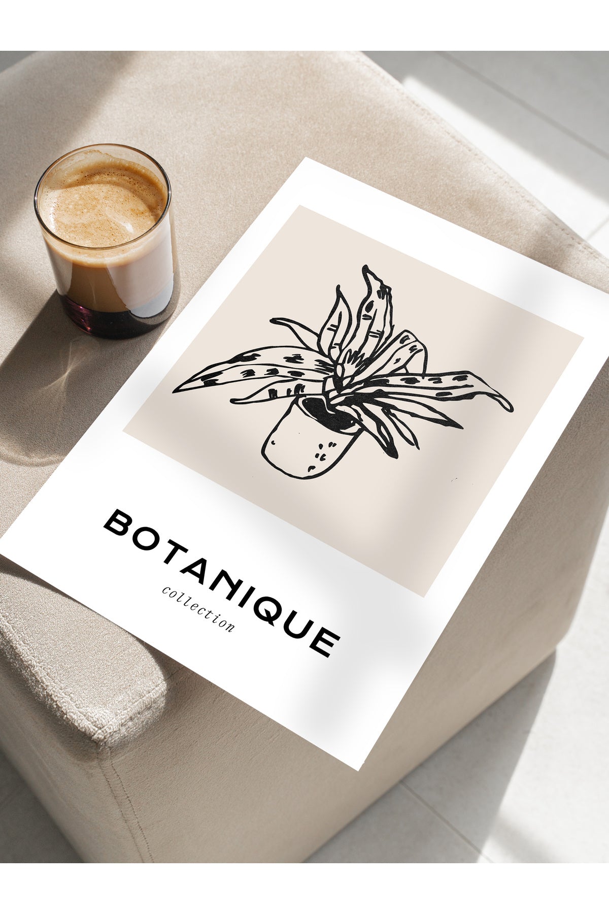 Soft Boho Çerçevesiz Duvar Posteri, İskandinav Temalı Poster - Salon, Mutfak ve Yatak Odası Dekoru