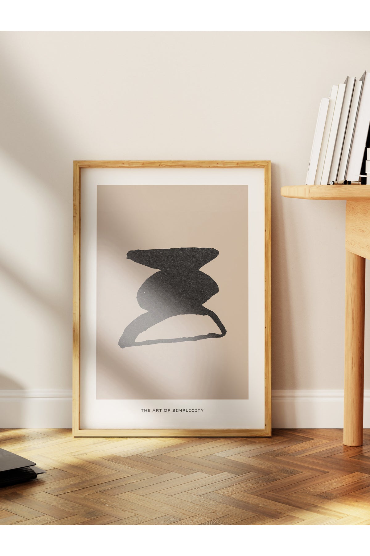 Soft Boho Çerçevesiz Duvar Posteri, İskandinav Temalı Poster - Salon, Mutfak ve Yatak Odası Dekoru