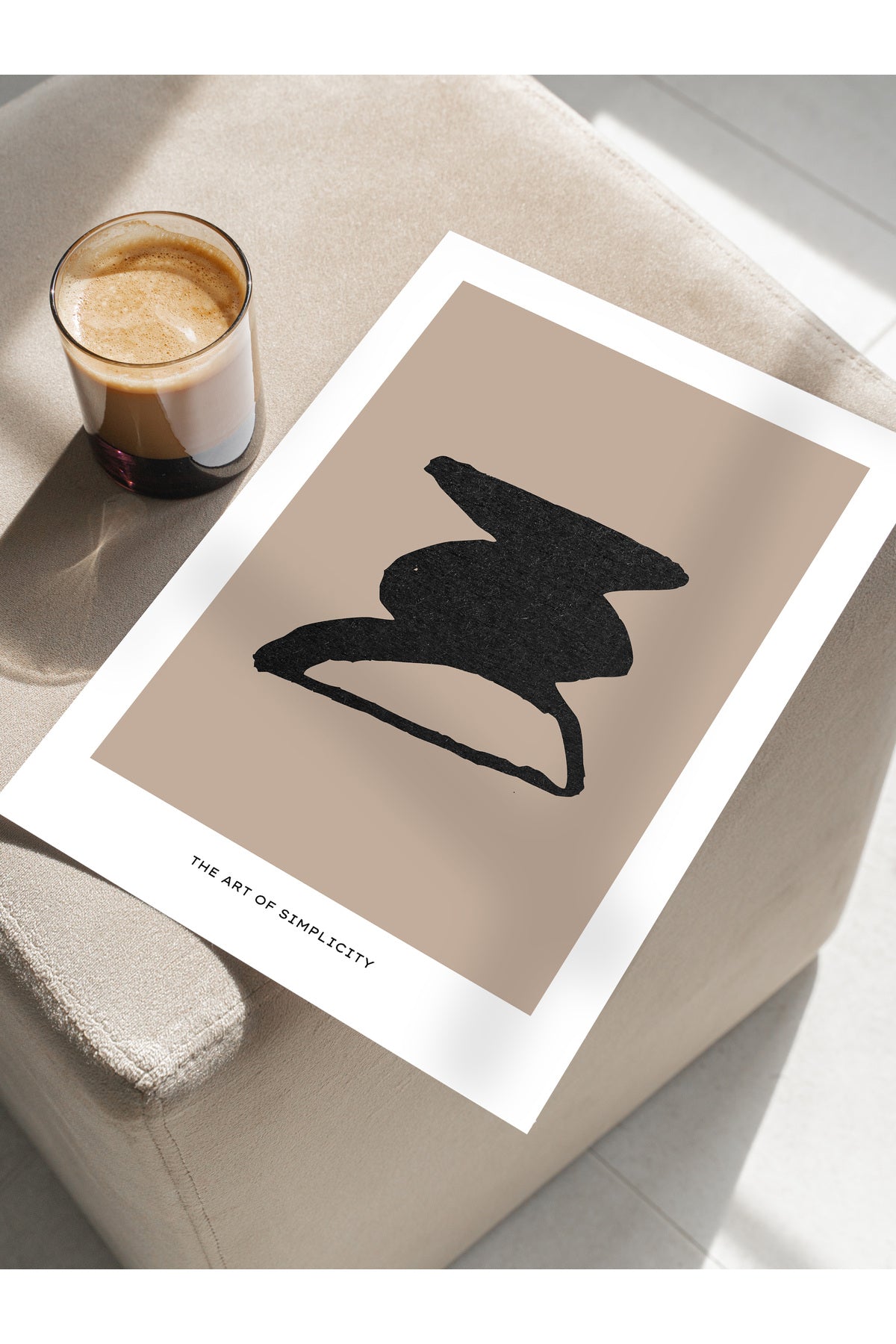 Soft Boho Çerçevesiz Duvar Posteri, İskandinav Temalı Poster - Salon, Mutfak ve Yatak Odası Dekoru