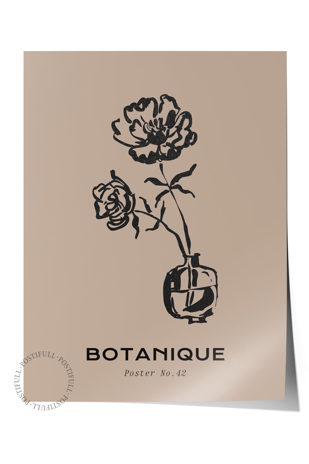 Soft Boho Çerçevesiz Duvar Posteri, İskandinav Temalı Poster - Salon, Mutfak ve Yatak Odası Dekoru