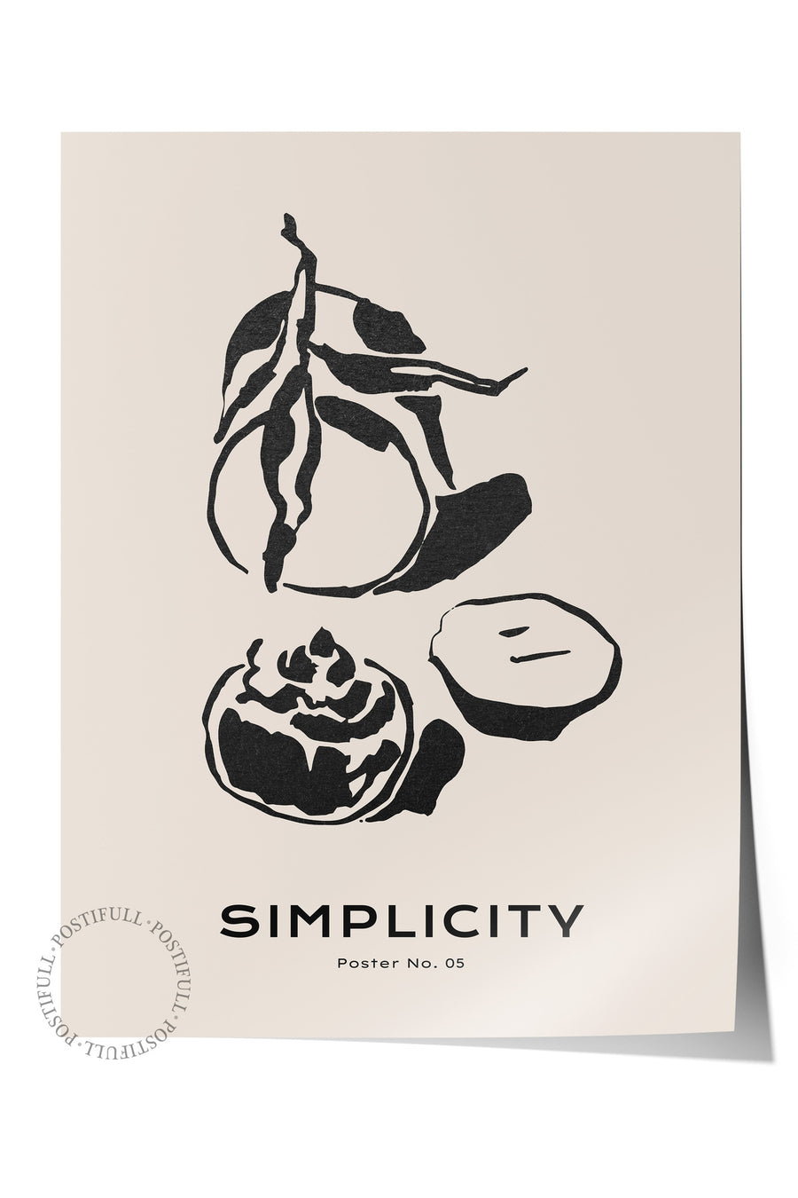 Farklı Tonlarda SIMPLICITY Bohem & Boho Çerçevesiz Poster