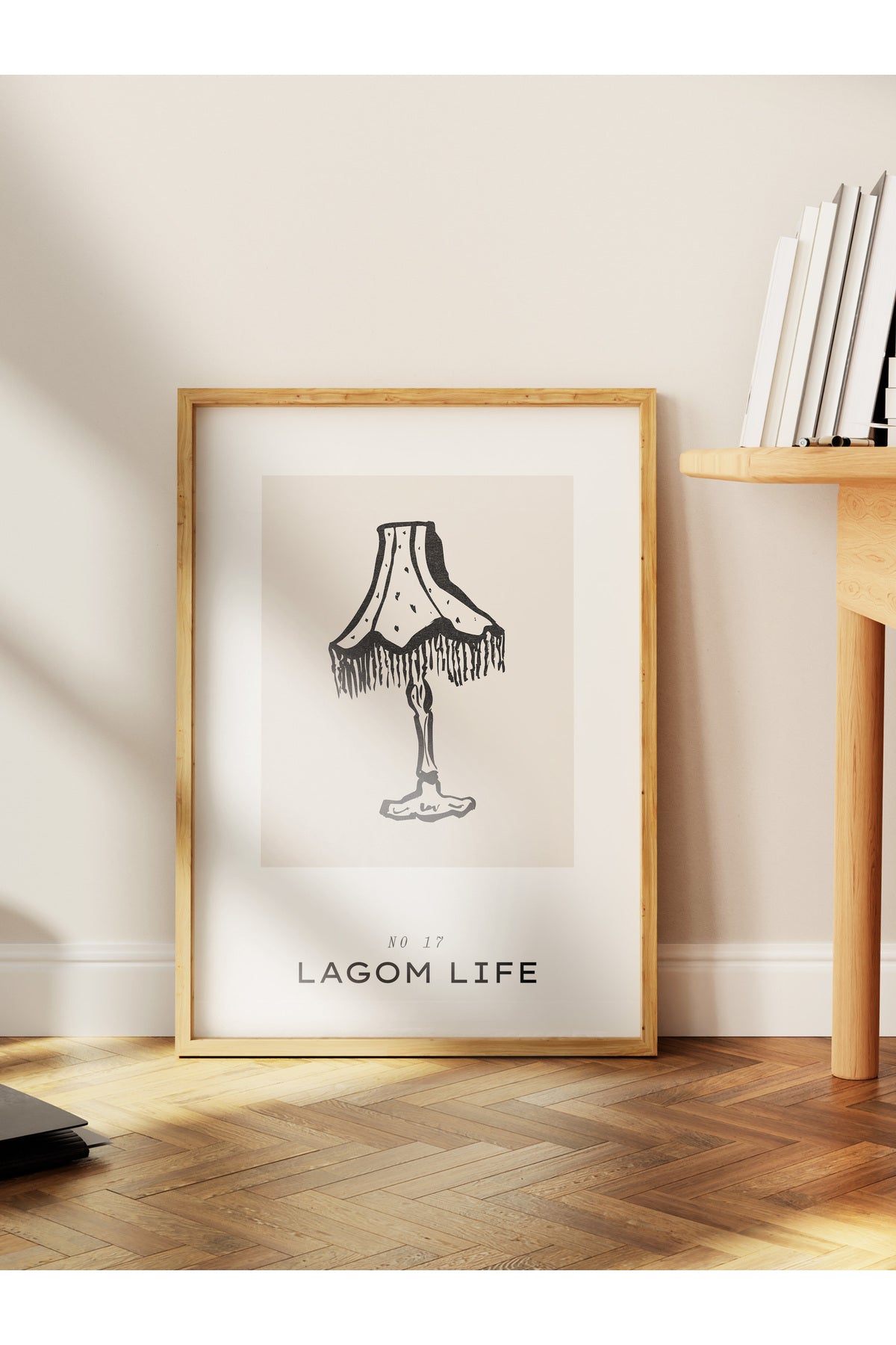 Soft Boho Çerçevesiz Duvar Posteri, İskandinav Temalı Poster - Salon, Mutfak ve Yatak Odası Dekoru