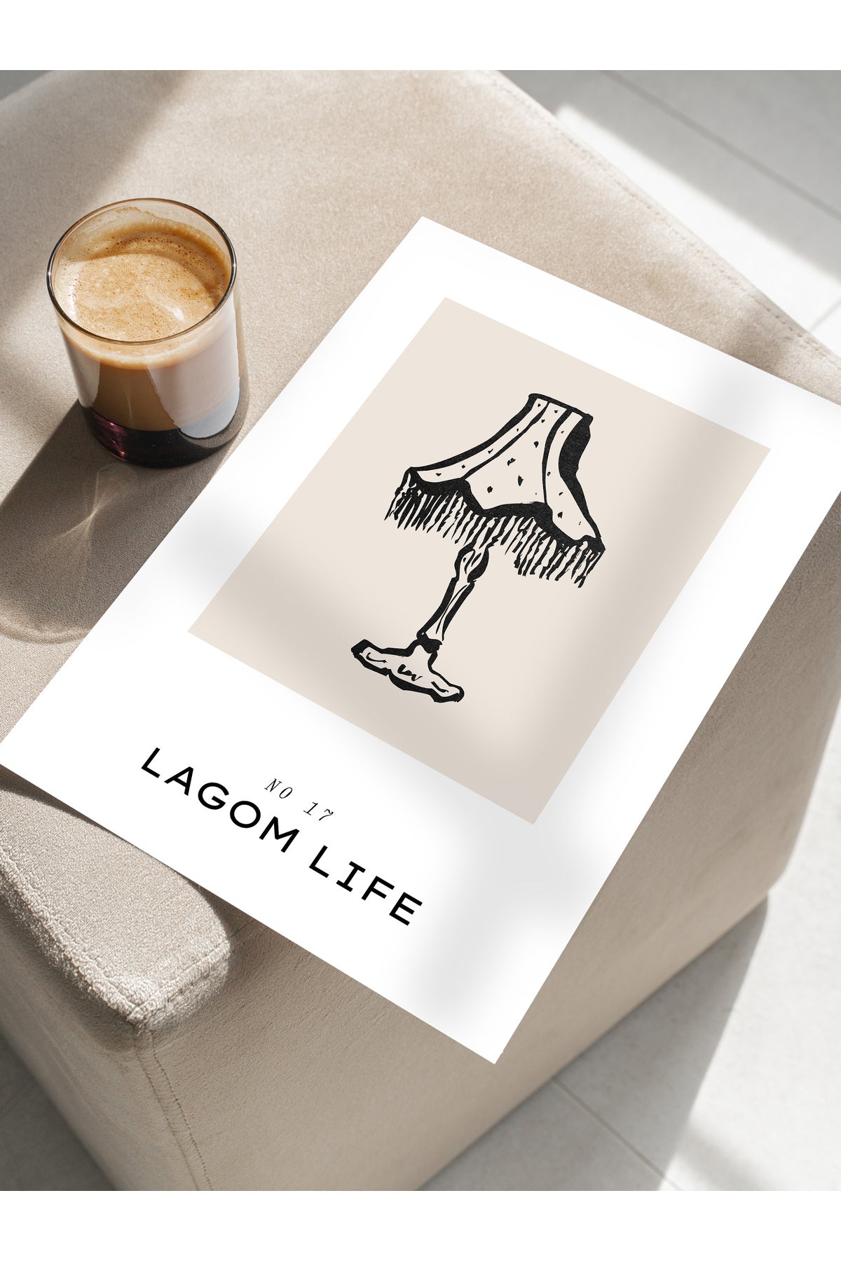 Soft Boho Çerçevesiz Duvar Posteri, İskandinav Temalı Poster - Salon, Mutfak ve Yatak Odası Dekoru