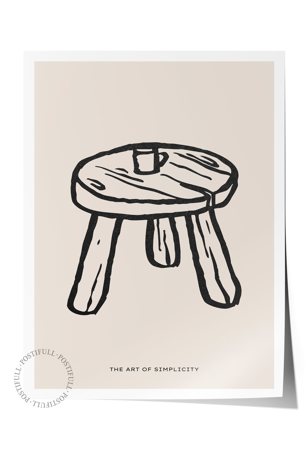 Soft Boho Çerçevesiz Duvar Posteri, İskandinav Temalı Poster - Salon, Mutfak ve Yatak Odası Dekoru