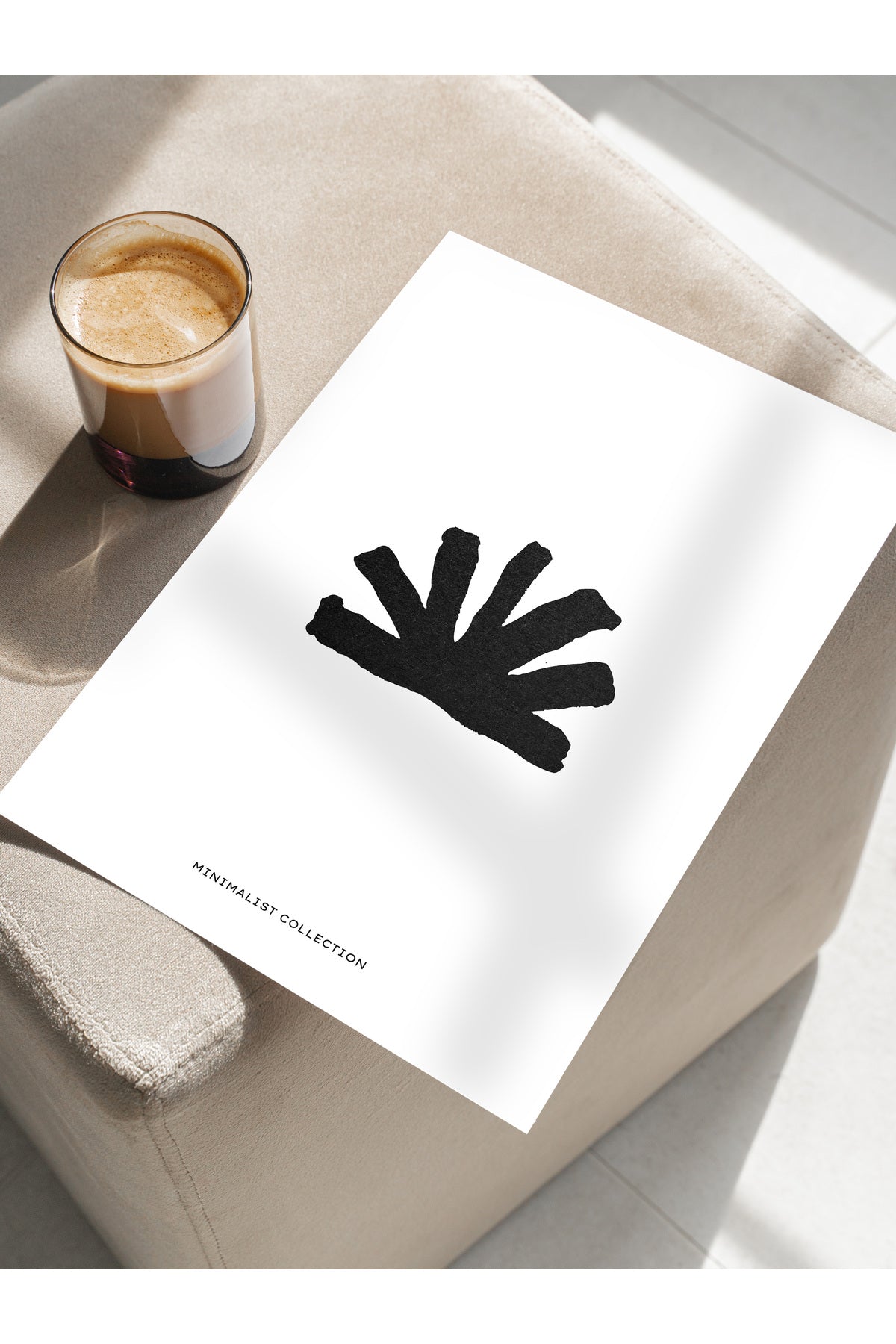 Soft Boho Çerçevesiz Duvar Posteri, İskandinav Temalı Poster - Salon, Mutfak ve Yatak Odası Dekoru