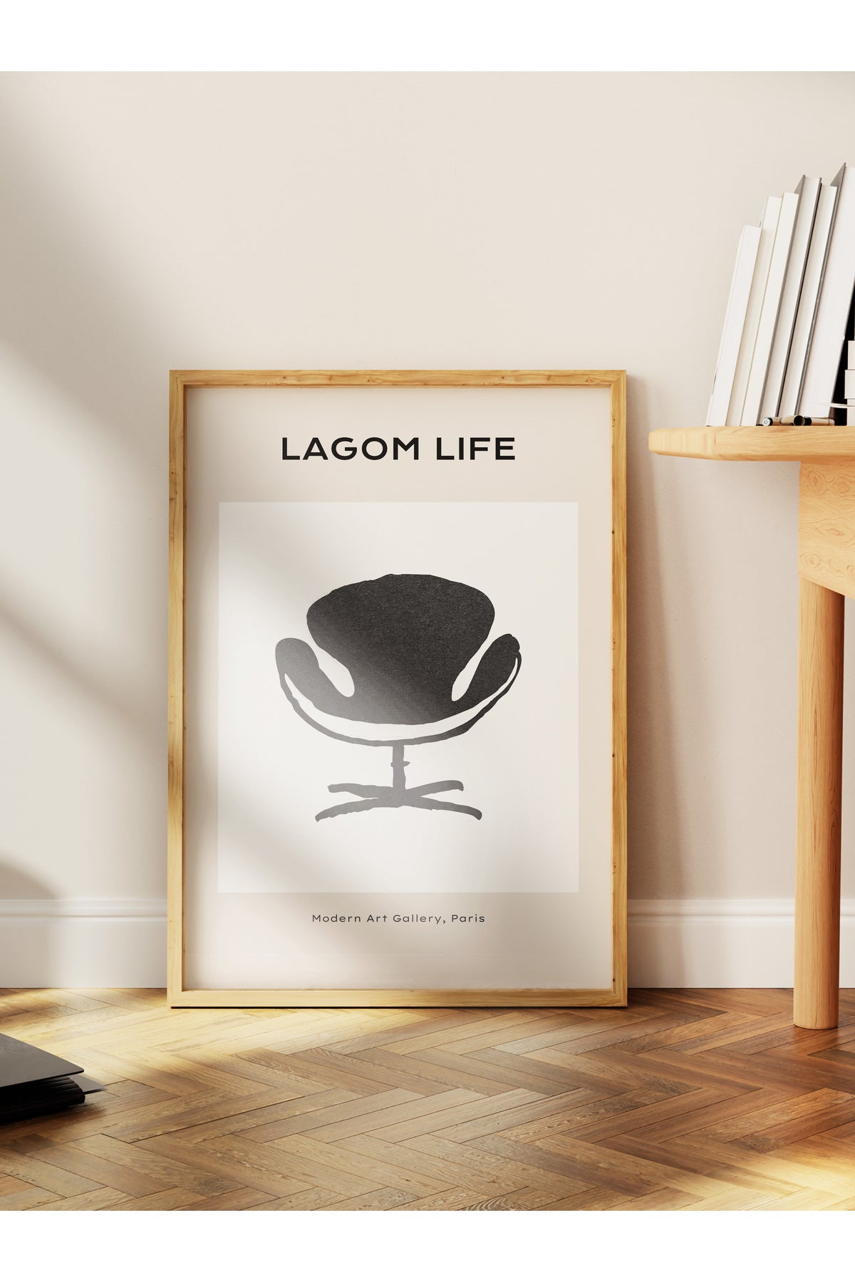 Soft Boho Çerçevesiz Duvar Posteri, İskandinav Temalı Poster - Salon, Mutfak ve Yatak Odası Dekoru