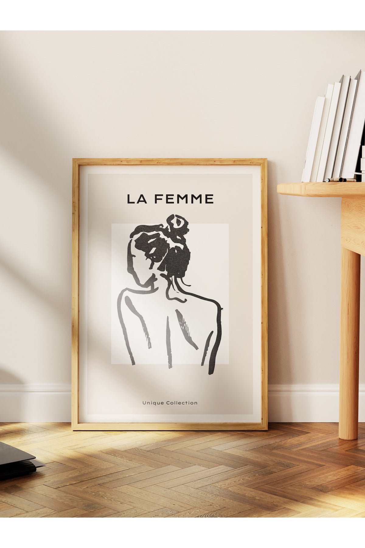 Soft Boho Çerçevesiz Duvar Posteri, İskandinav Temalı Poster - Salon, Mutfak ve Yatak Odası Dekoru