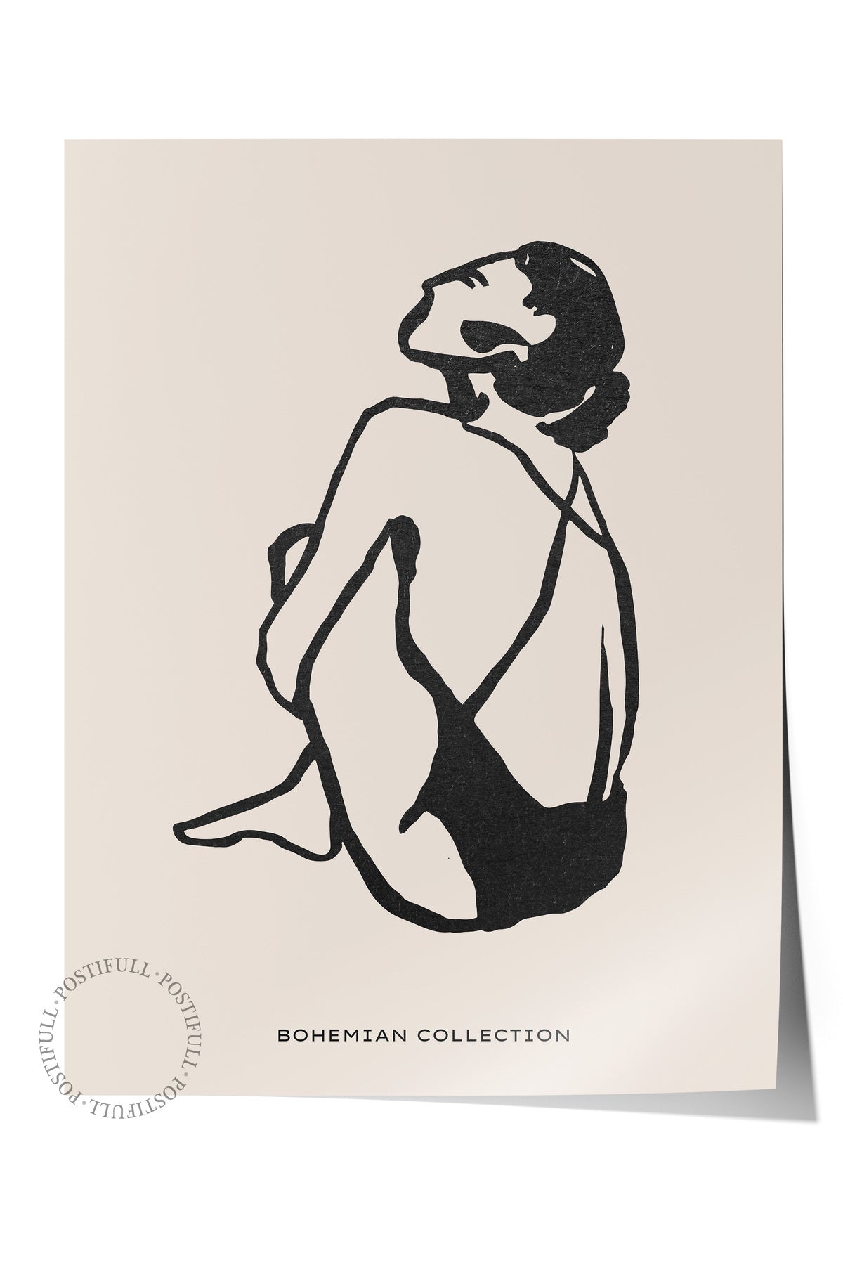 Soft Boho Çerçevesiz Duvar Posteri, İskandinav Temalı Poster - Salon, Mutfak ve Yatak Odası Dekoru