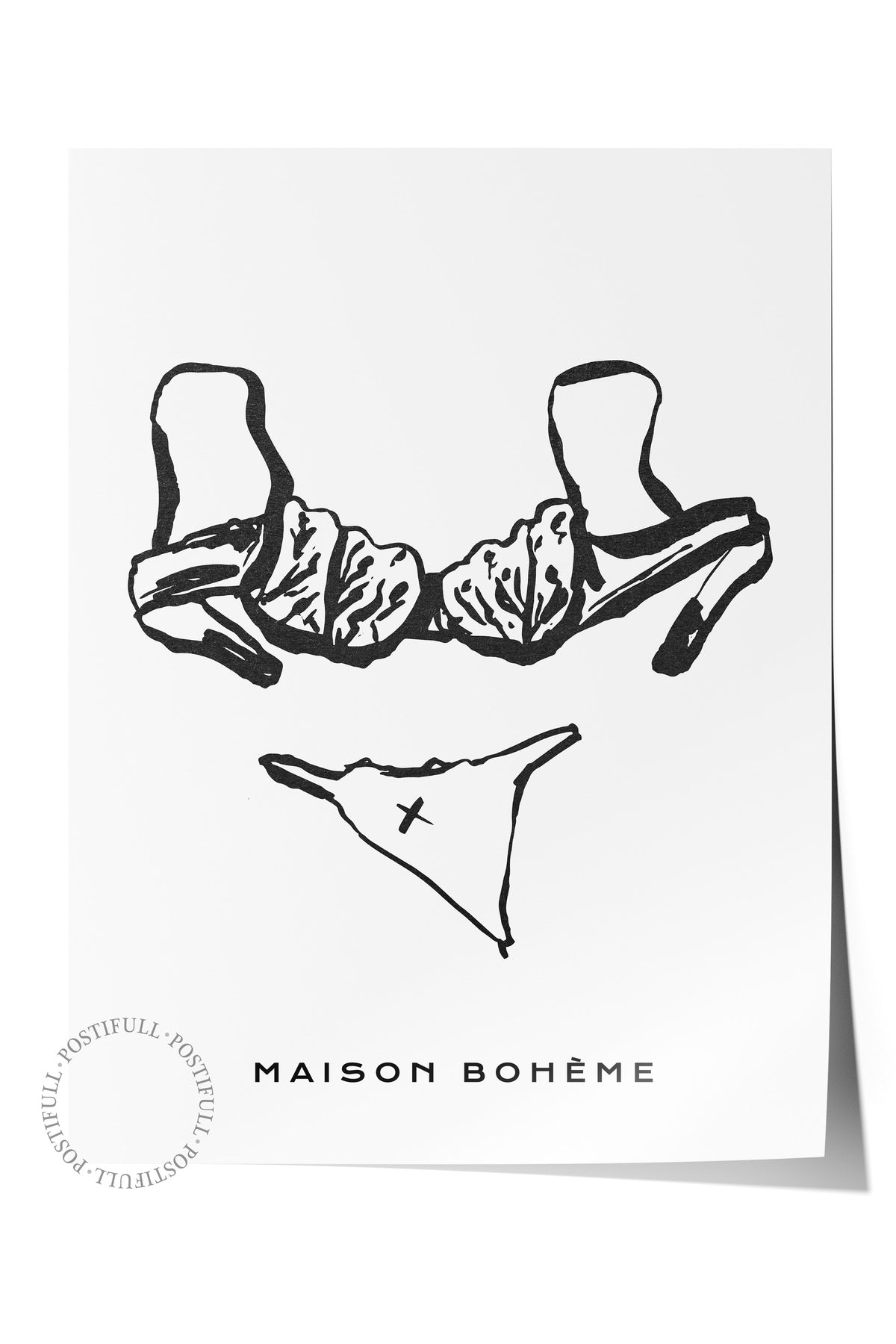 Soft Boho Çerçevesiz Duvar Posteri, İskandinav Temalı Poster - Salon, Mutfak ve Yatak Odası Dekoru