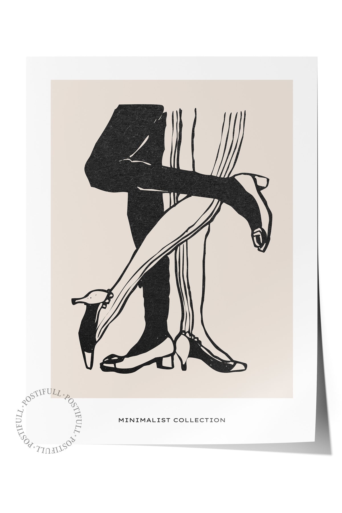 Soft Boho Çerçevesiz Duvar Posteri, İskandinav Temalı Poster - Salon, Mutfak ve Yatak Odası Dekoru