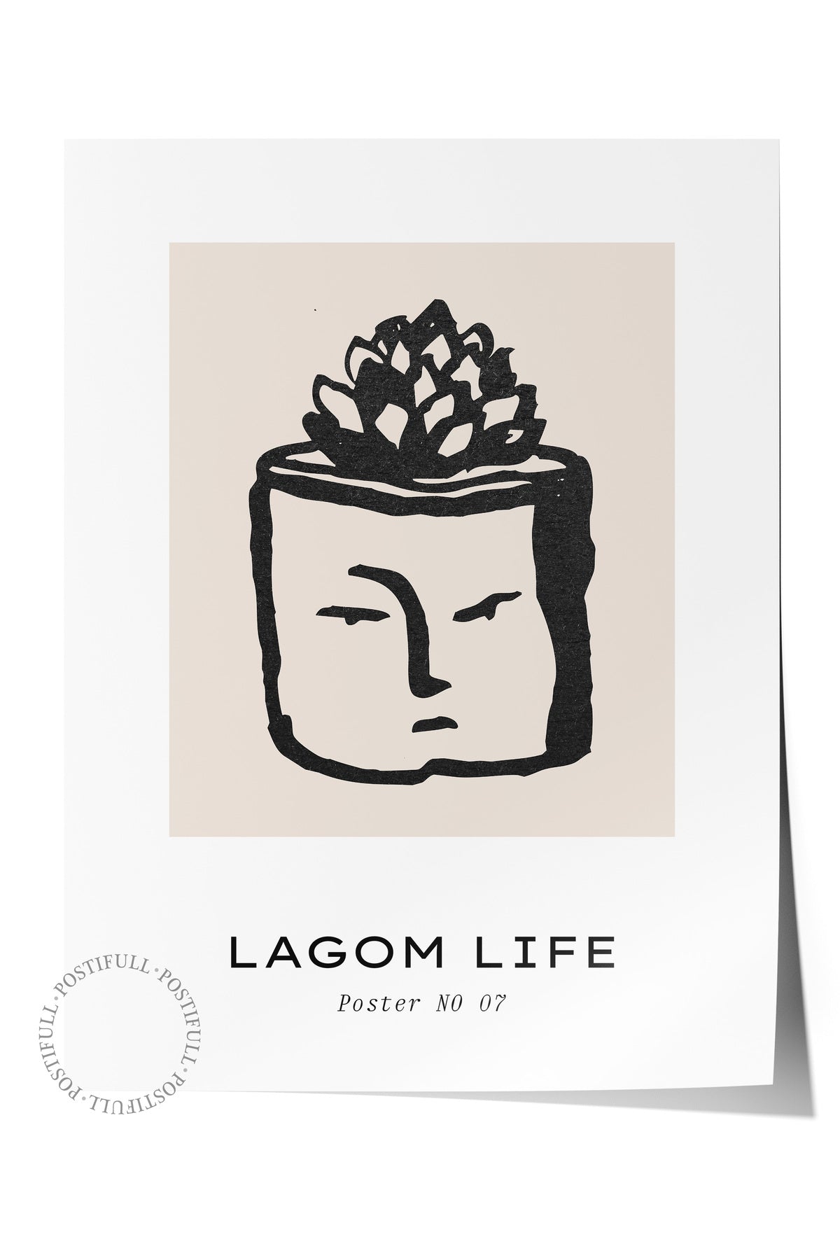 Soft Boho Çerçevesiz Duvar Posteri, İskandinav Temalı Poster - Salon, Mutfak ve Yatak Odası Dekoru