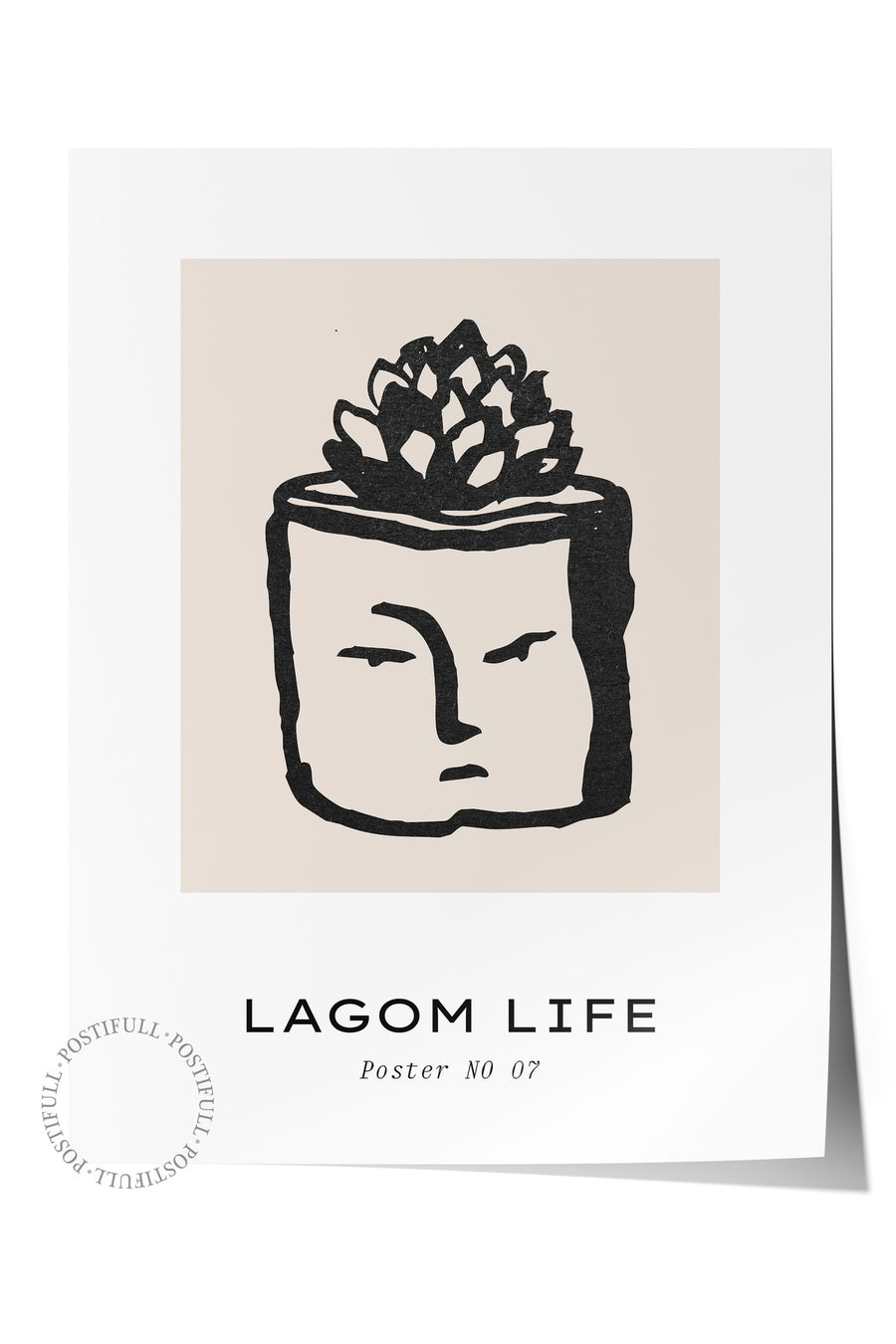 Farklı Tonlarda Lagom Life Bohem & Boho Çerçevesiz Poster