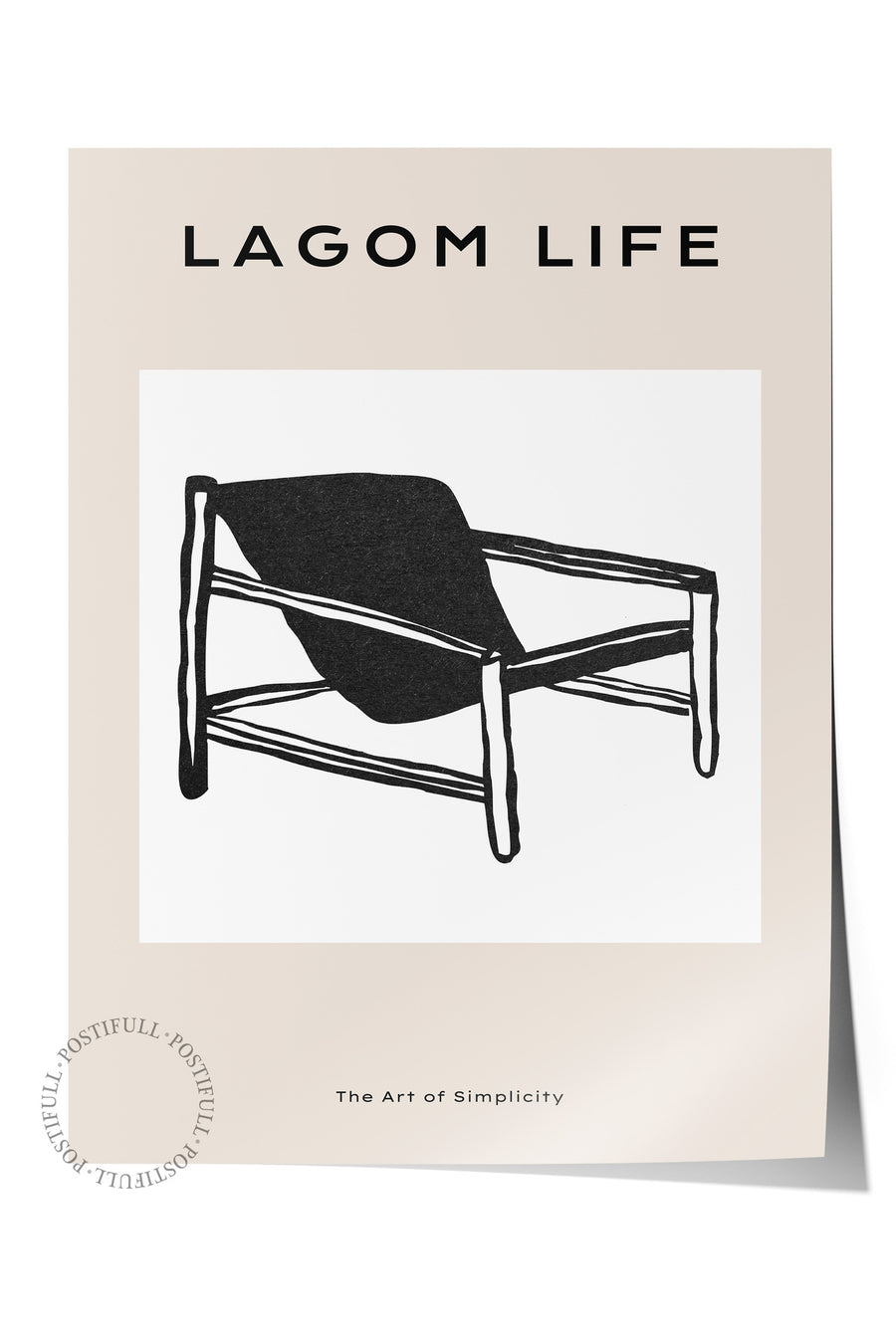 Farklı Tonlarda LAGOM LIFE Bohem & Boho Çerçevesiz Poster