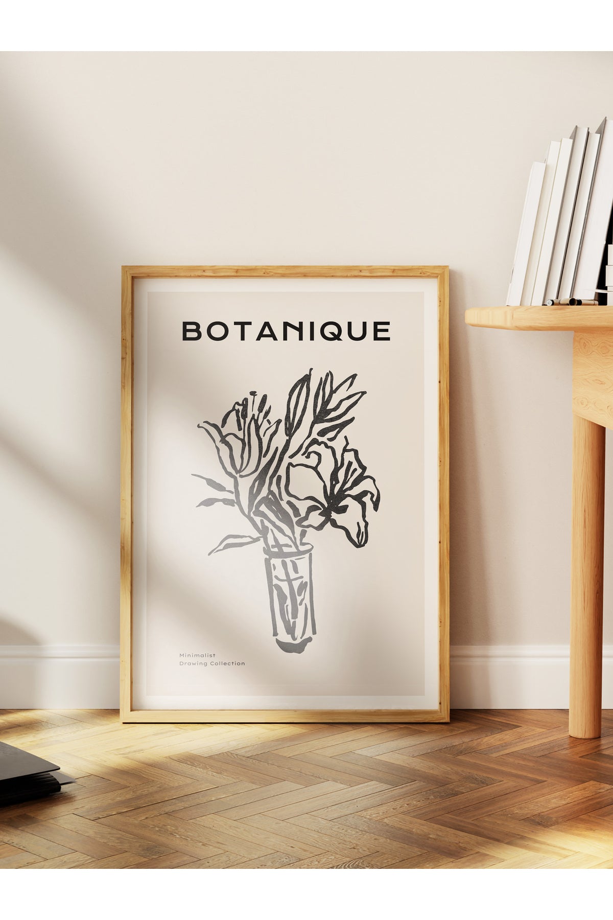 Soft Boho Çerçevesiz Duvar Posteri, İskandinav Temalı Poster - Salon, Mutfak ve Yatak Odası Dekoru